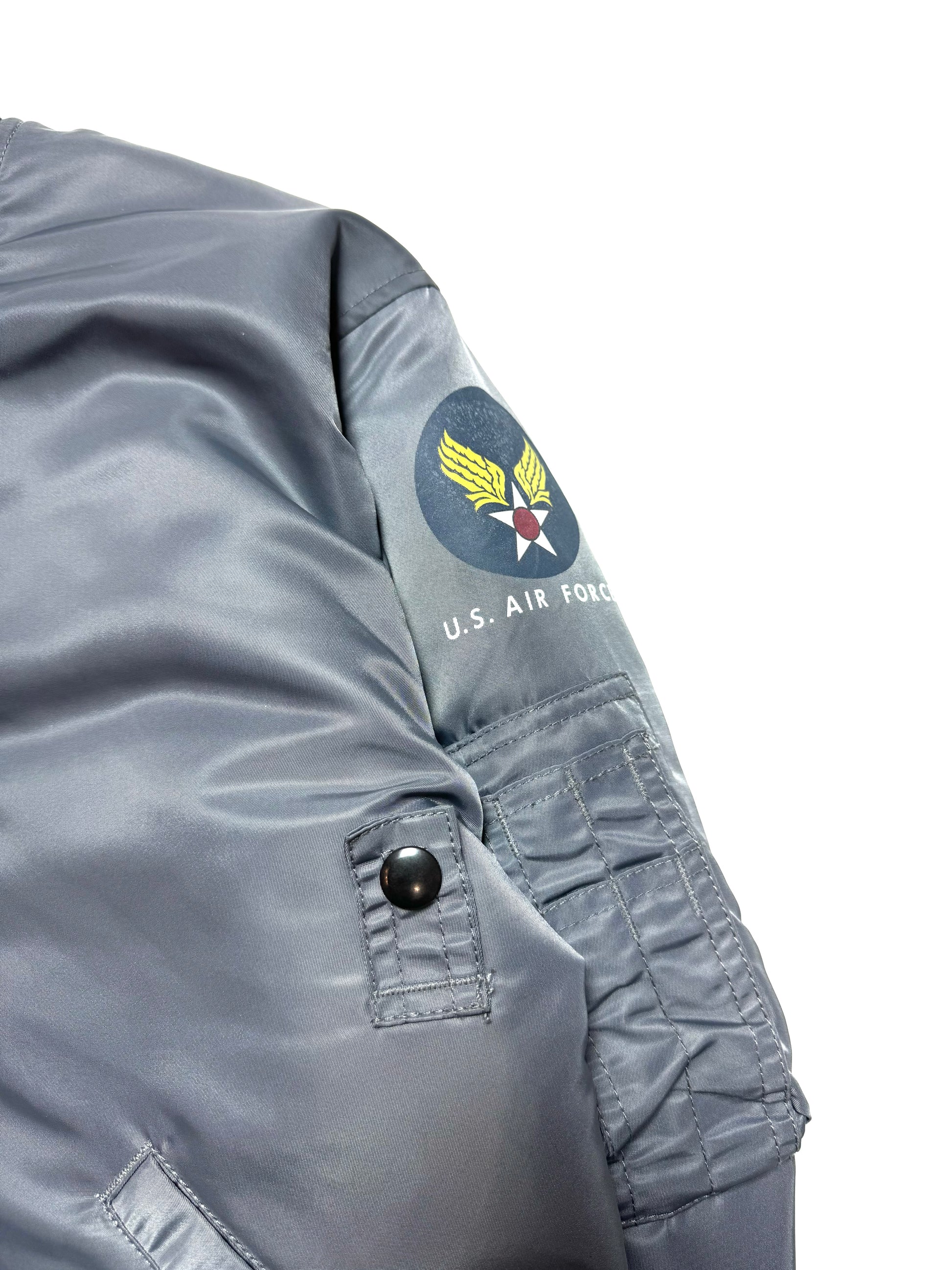 Toy MCcoy Gunmetal US Airforce Bomber MA-1 Jacket