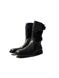 ANN DEMEULEMEESTER Leather Combat Boots