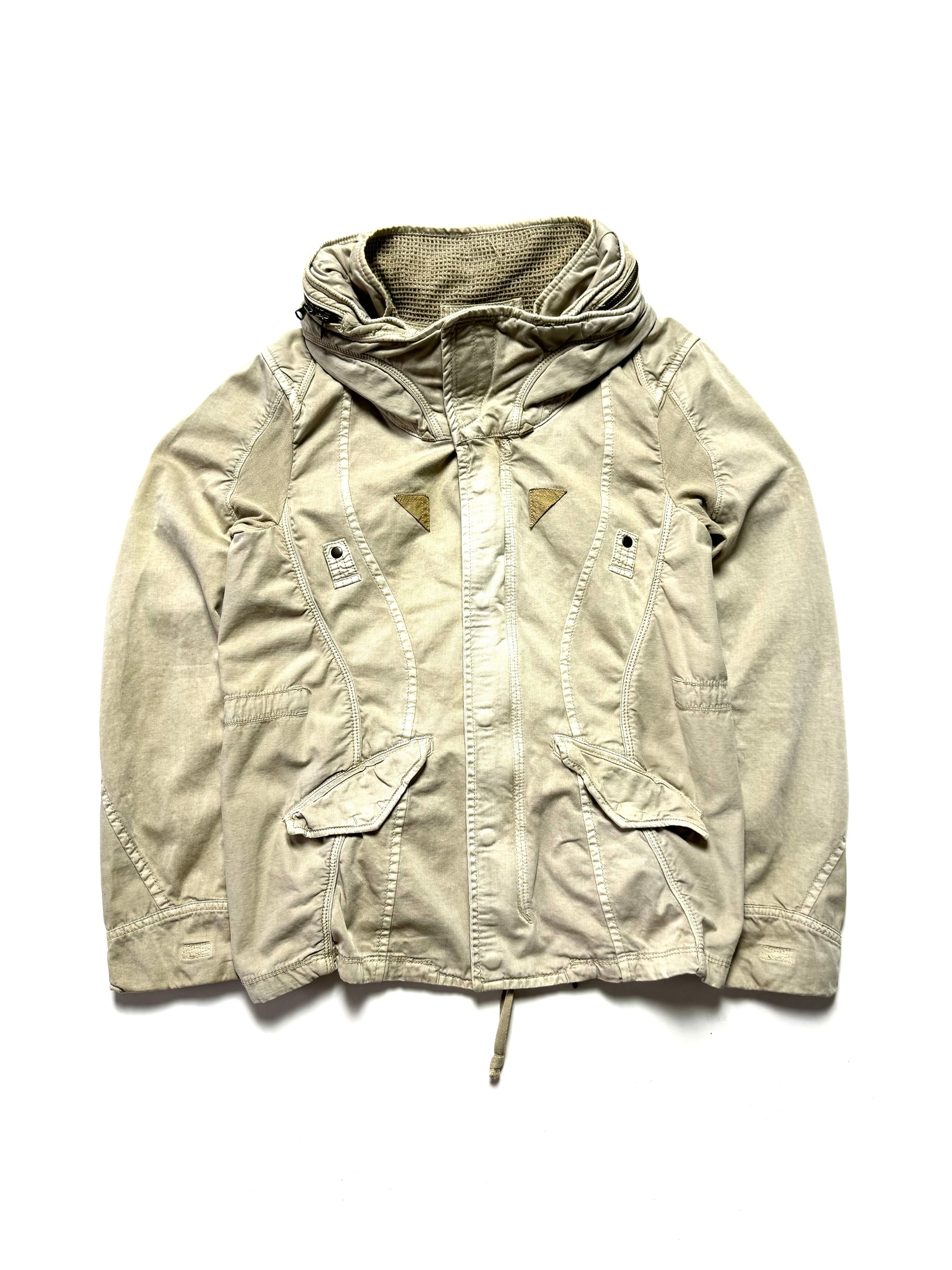 G.O.A Dune Desert Linen Military Jacket 2000s
