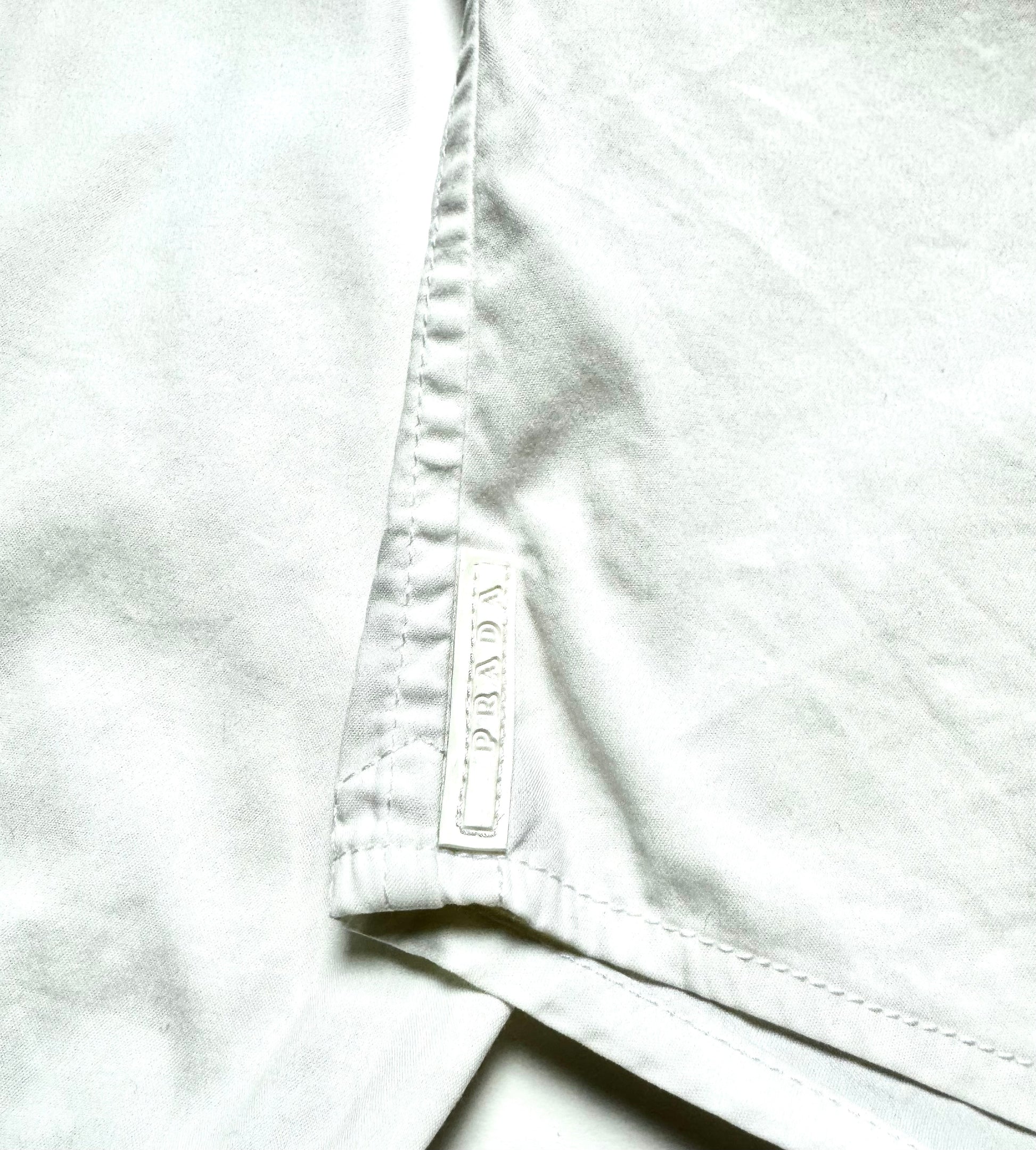 Prada White Chest Pocket White Shirt 2008