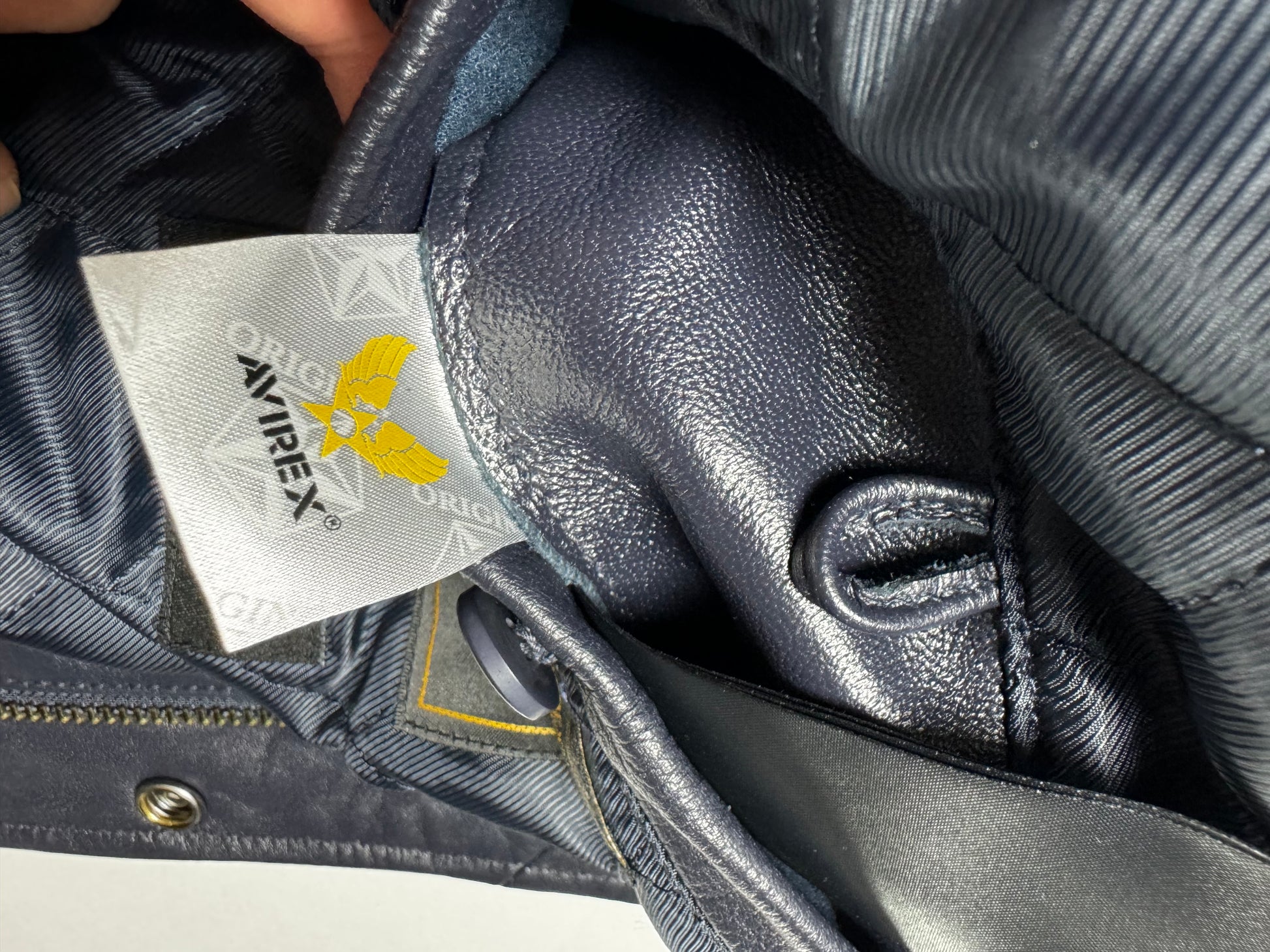 Avirex x Black Eye Patch Lamb Leather Jacket