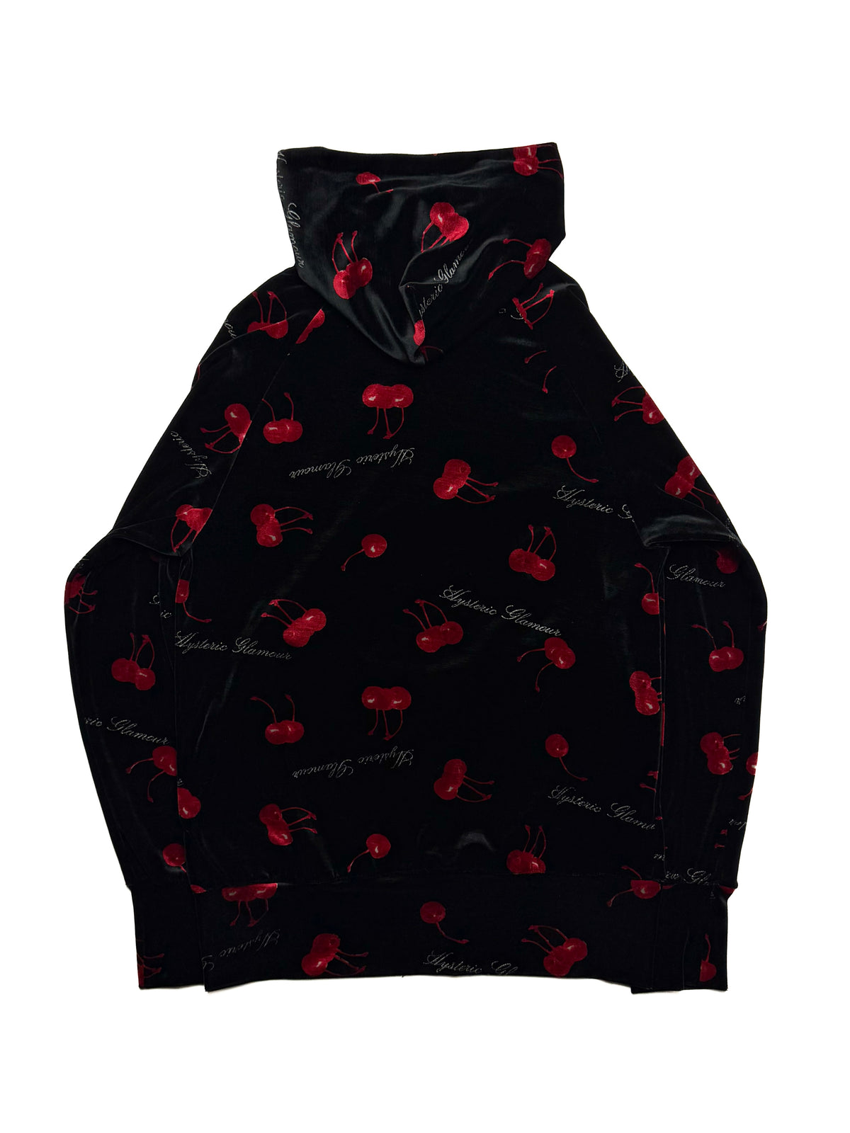 HYSTERIC GLAMOUR 90s Cherry Velvet Track Top