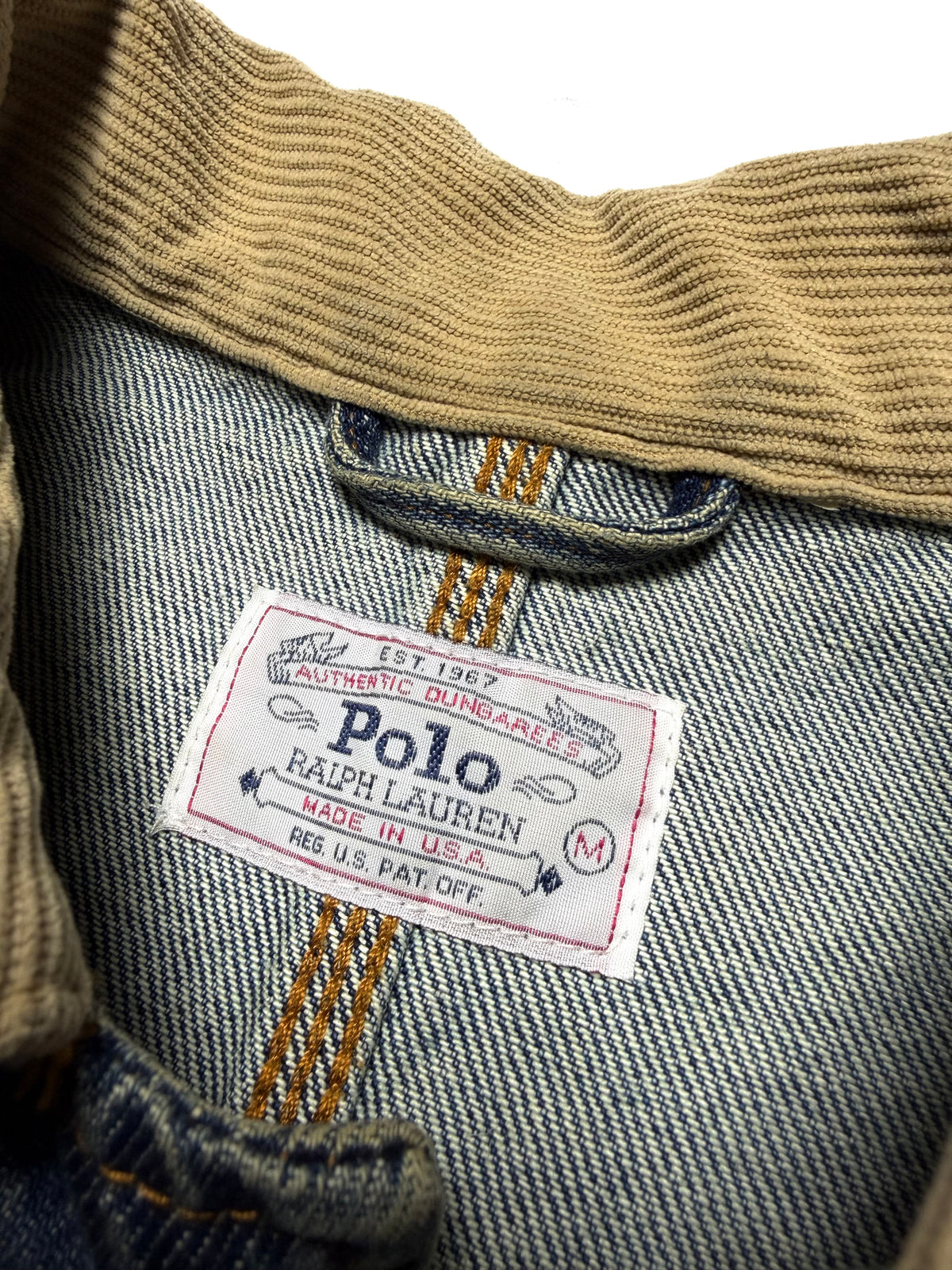 Polo by Ralph Lauren 80-90s Dungarees Corduroy Collar Denim Jacket