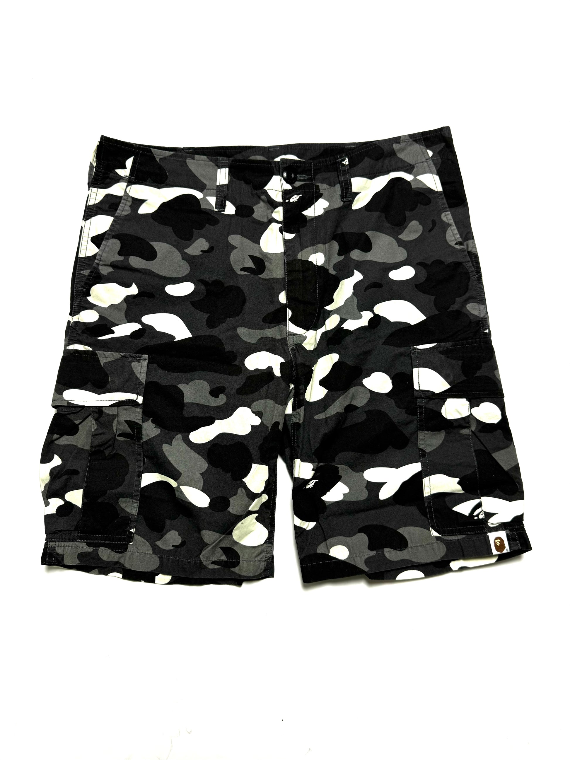 BAPE OG Black Camo Shorts