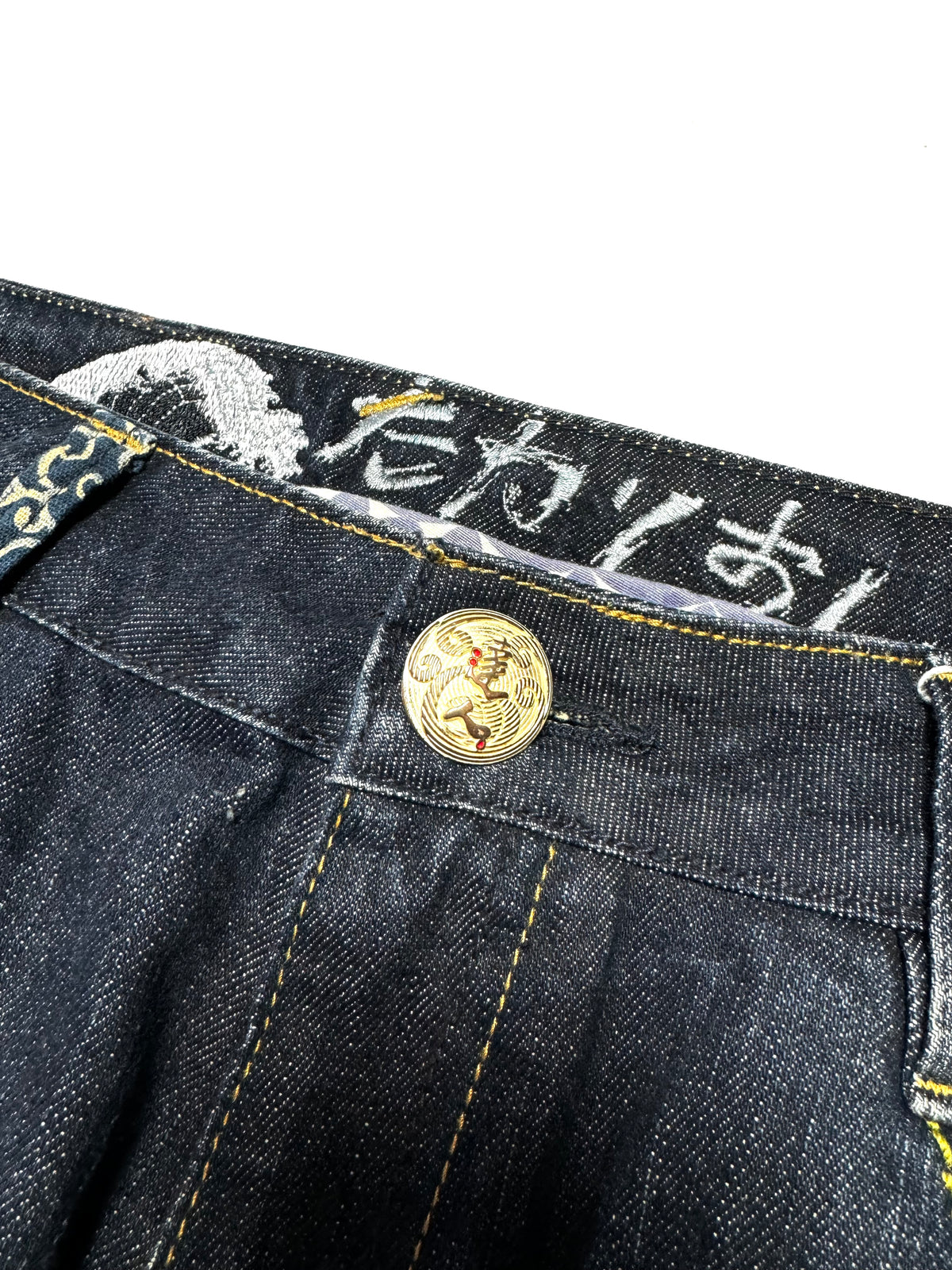 Big Train Y2K Japanese Washed Embroidery Denim Jean
