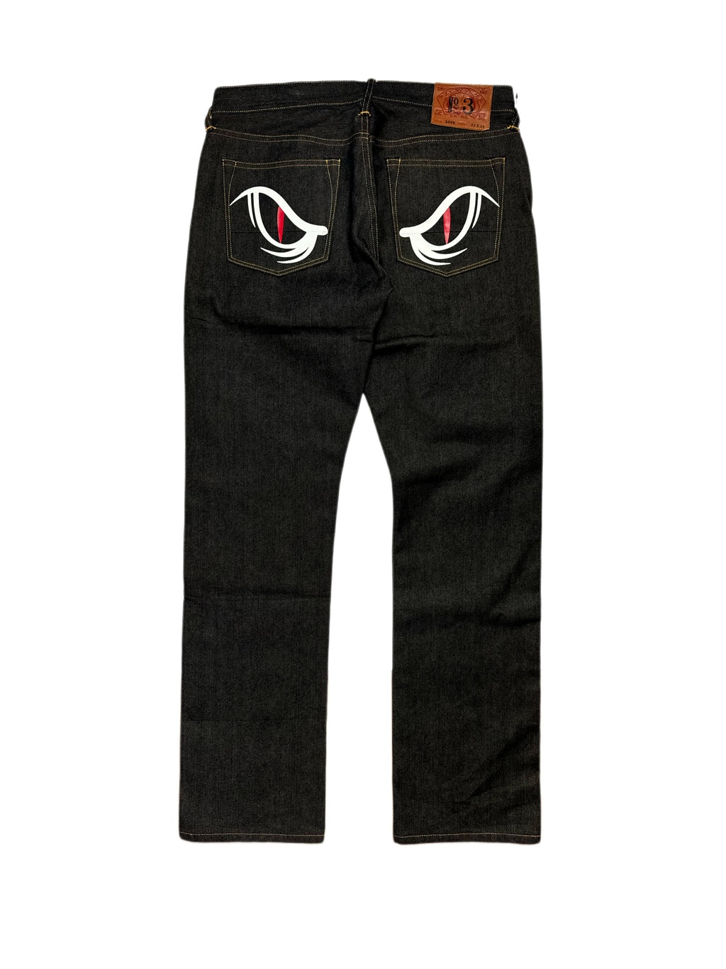 Evisu No.3 EYE Pocket Straight Raw Denim Jean