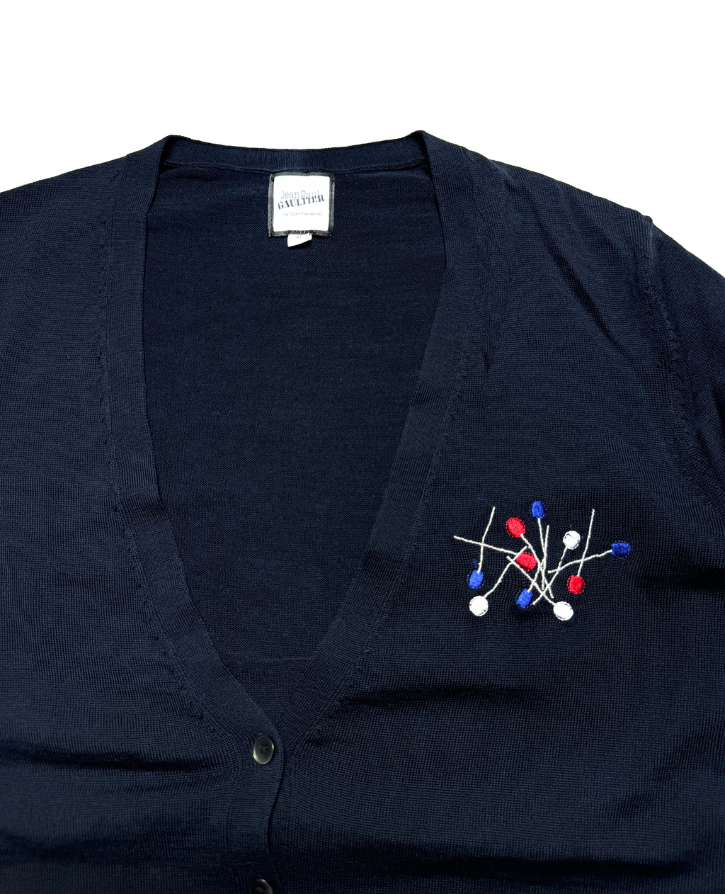 Jean Paul Gaultier Pins Navy Cardigan