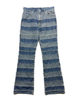 Hysteric Glamour Kinky Hagi Stripe Patch Denim Flared Jean 90s