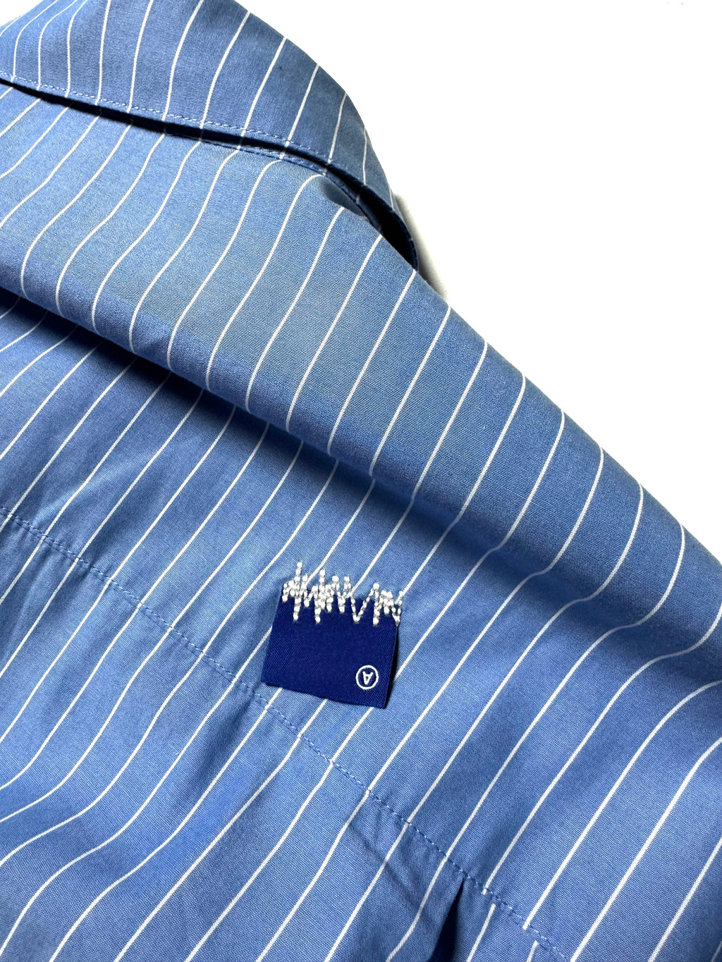 Ader Error Oversized Blue Stripe Shirt