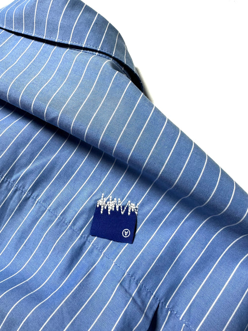 Ader Error Oversized Blue Stripe Shirt