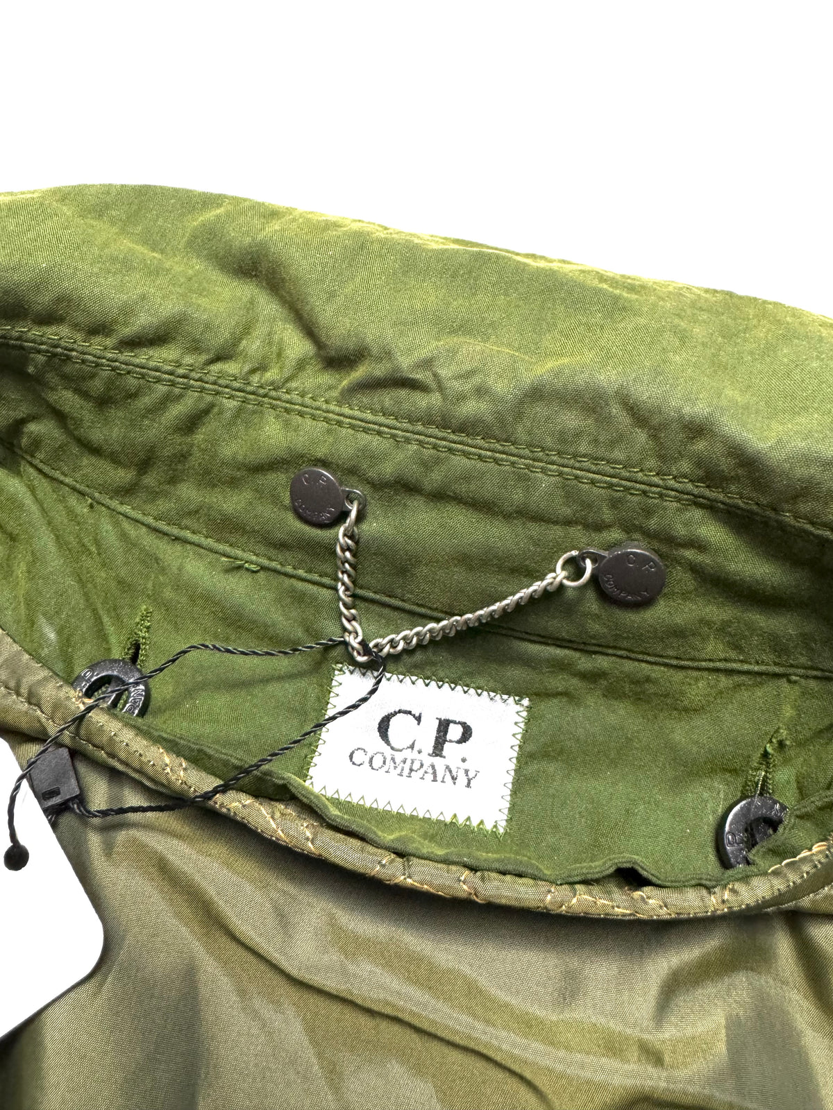 C.P. Company Army Green Insulted Layer Wax Puff Jacket
