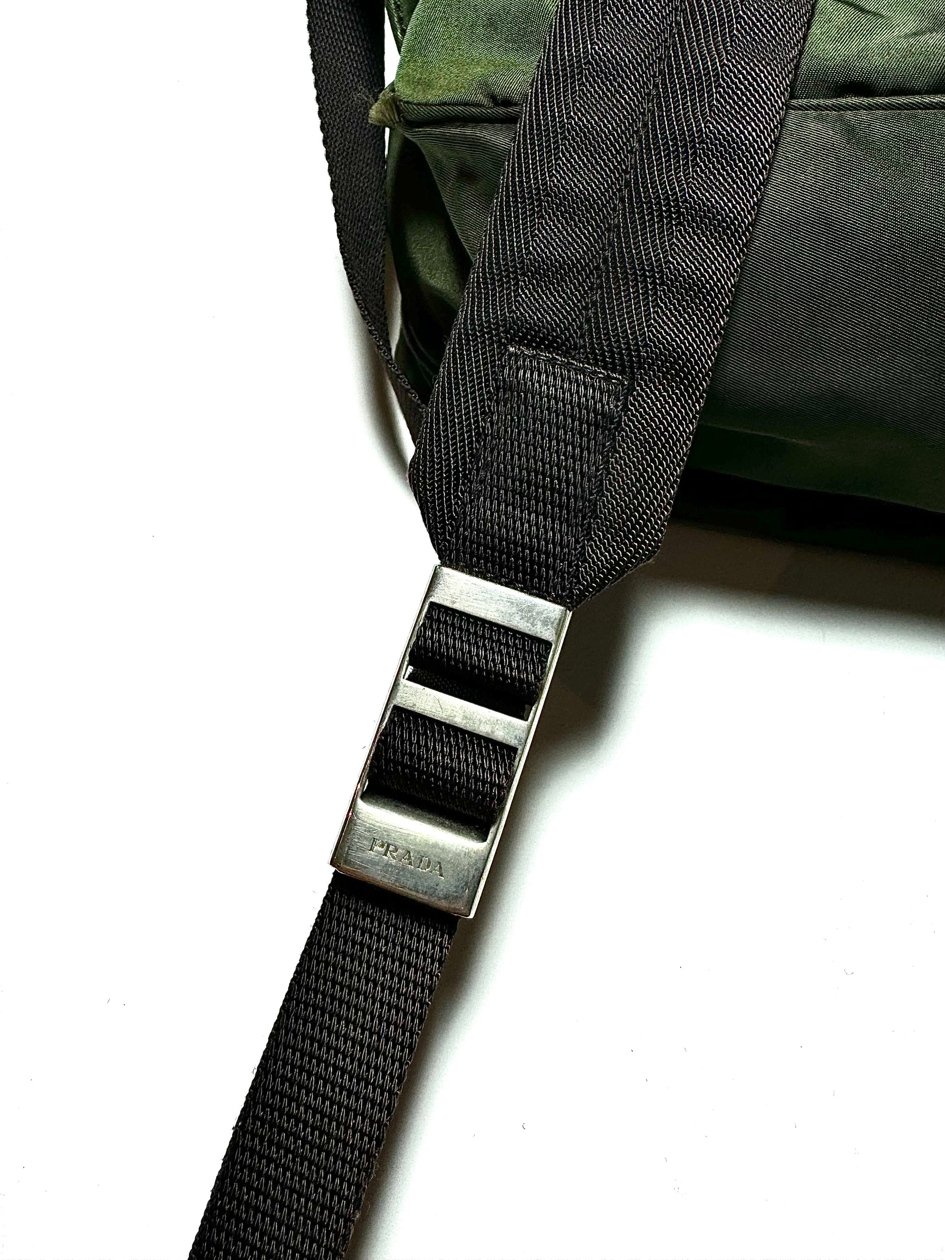 Prada Army Green Backpack