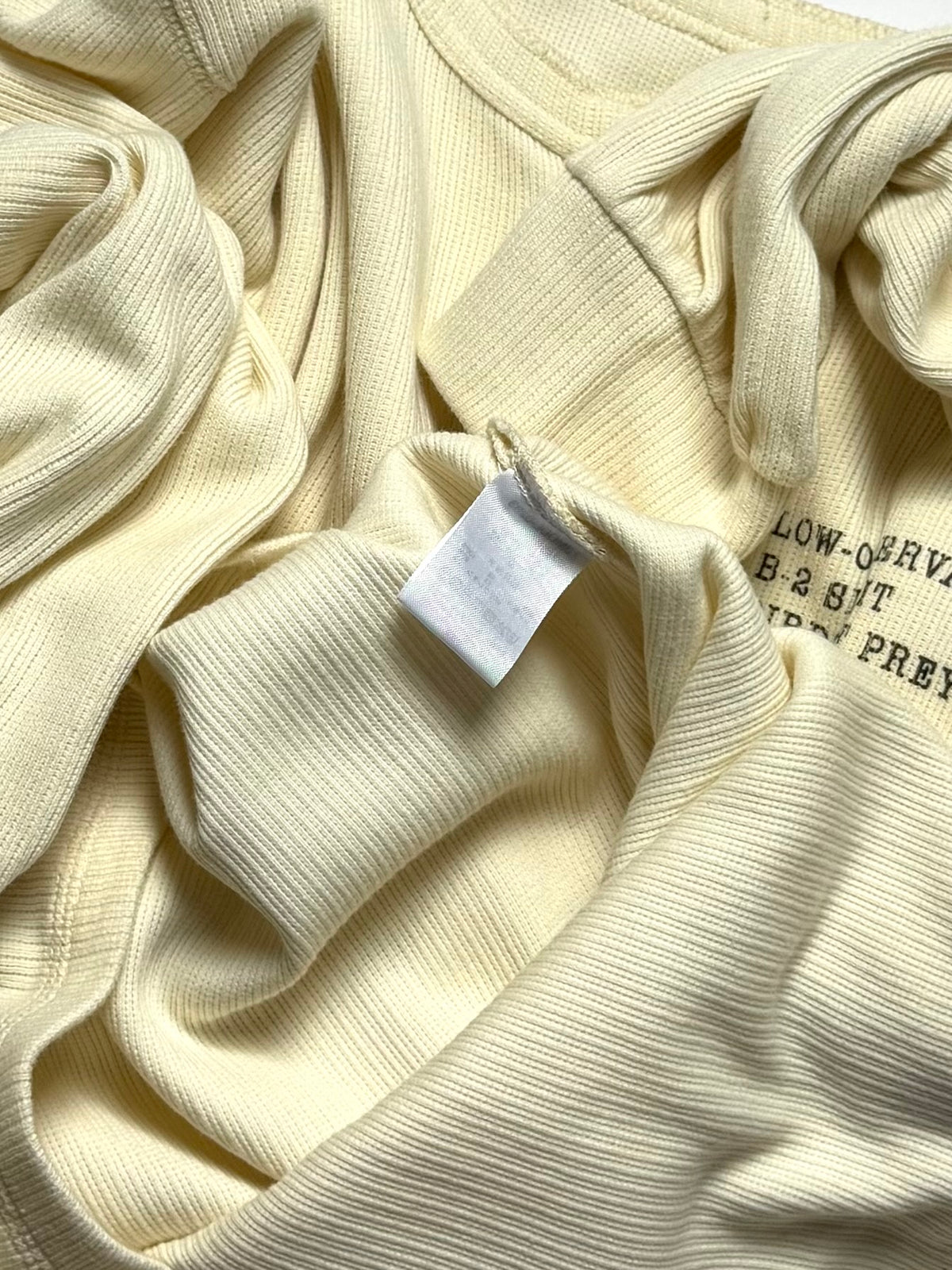AVIREX Vintage Cream Henley Shirt