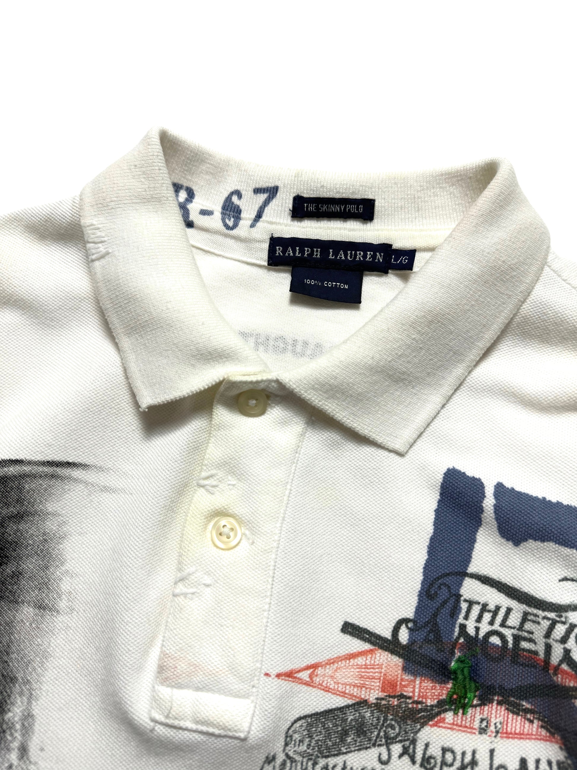 Polo by Ralph Lauren Skinny Skull White Shirt