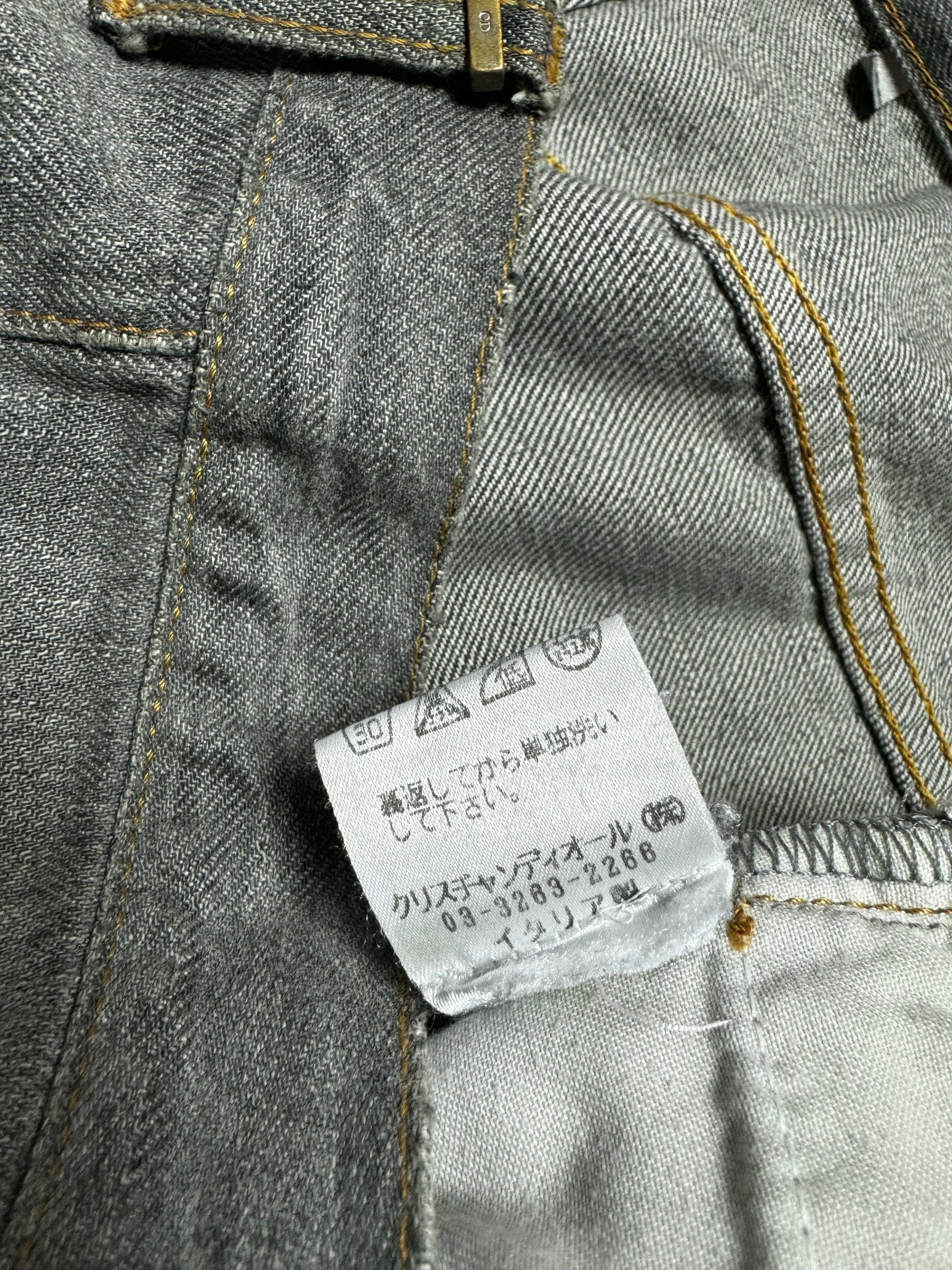 Dior 2000s Washed Grey Denim Jean