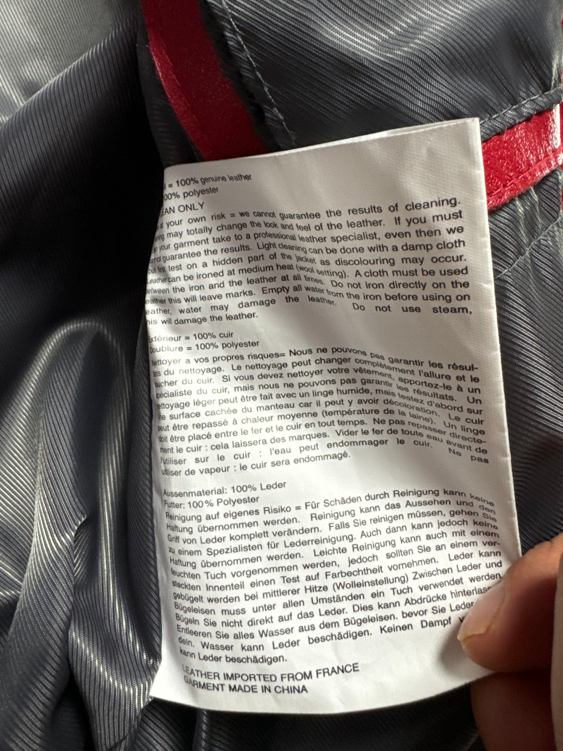 Pelle Pelle Red Leather 45th Anniversary Jacket