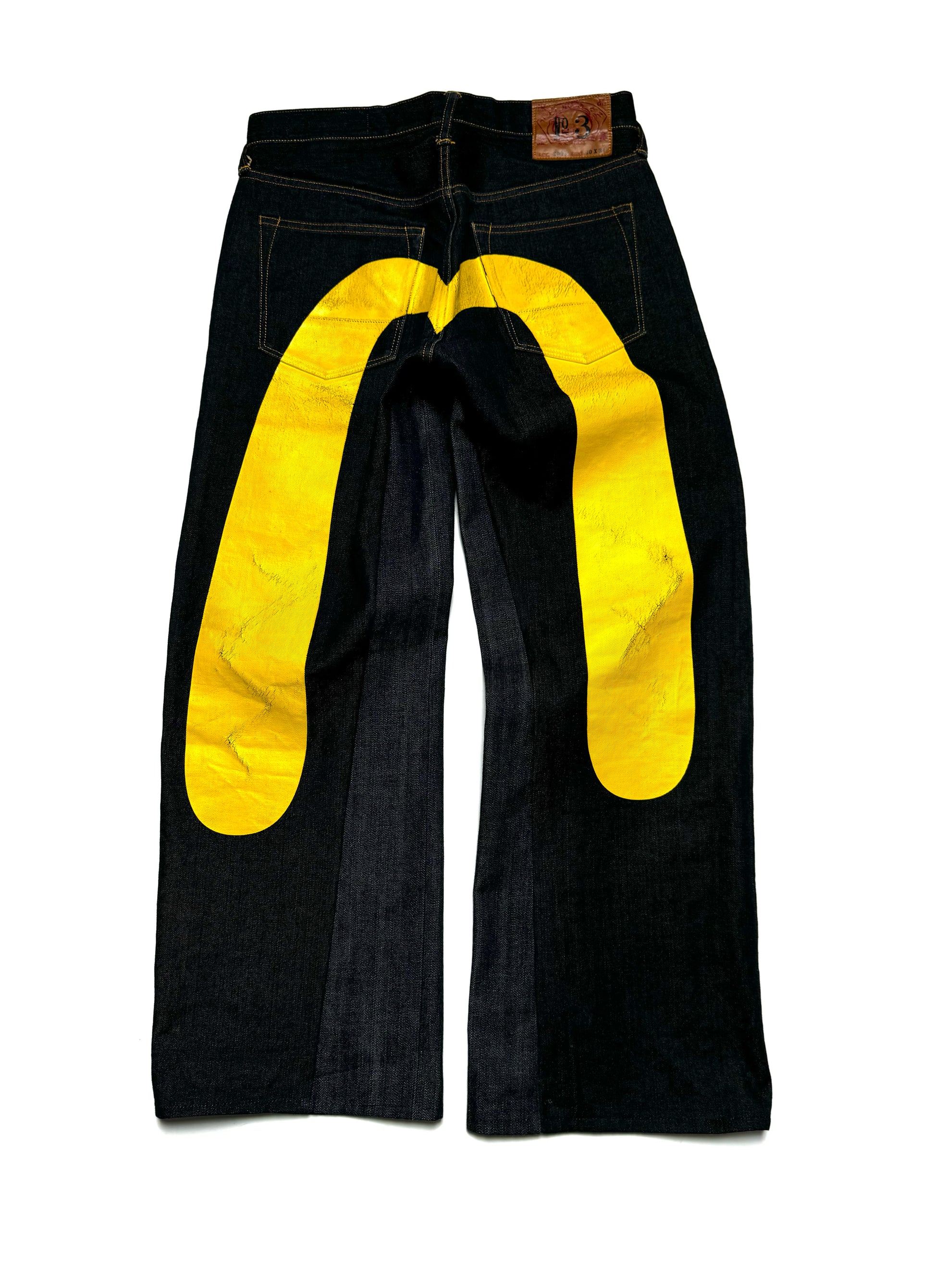 Evisu No.3 Yellow Daicock Raw Denim Jean