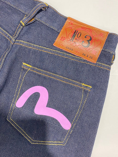 Evisu Purple Seagull Pocket NO.3 Raw Denim Jean