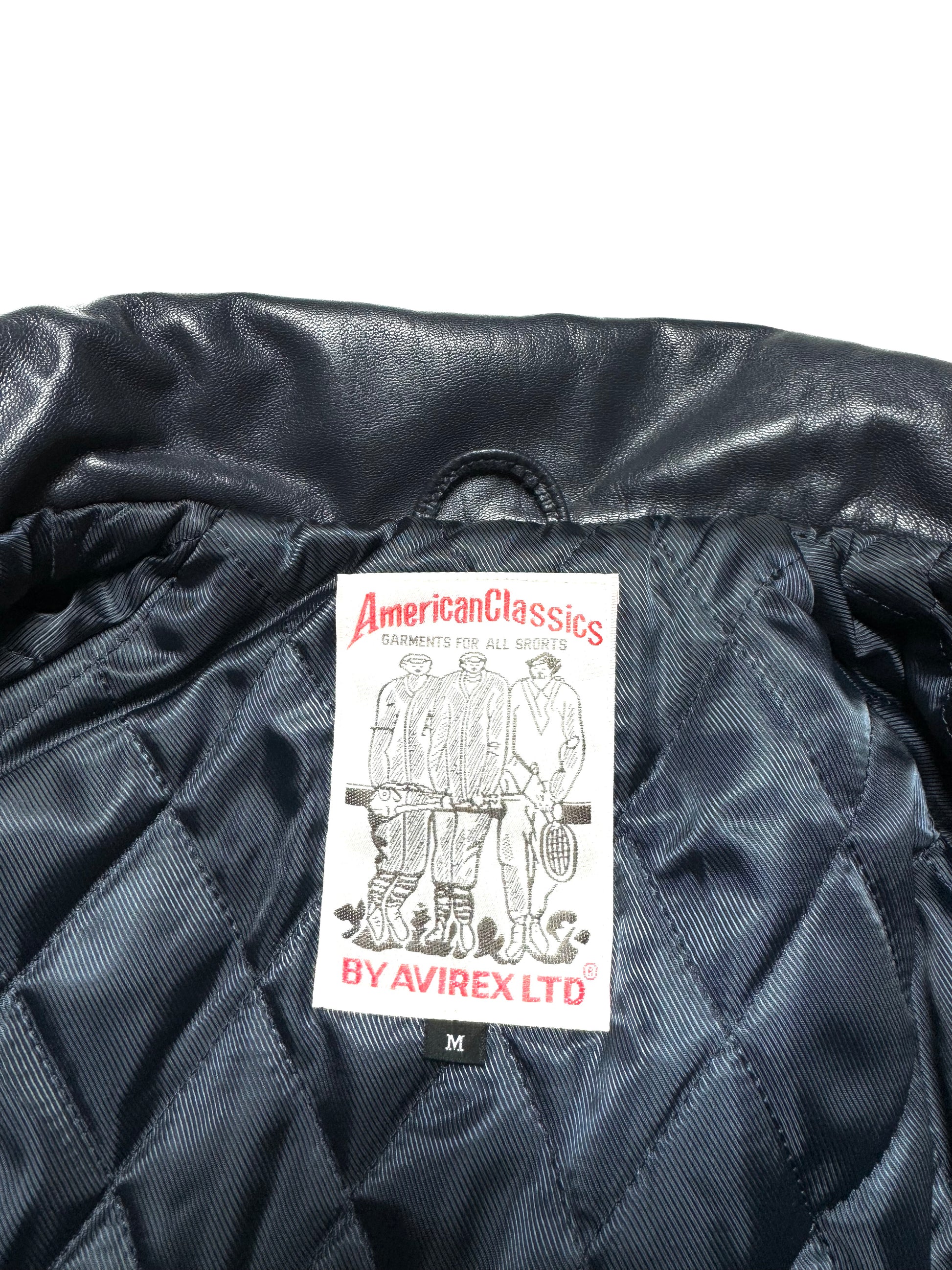 Avirex x Black Eye Patch Lamb Leather Jacket