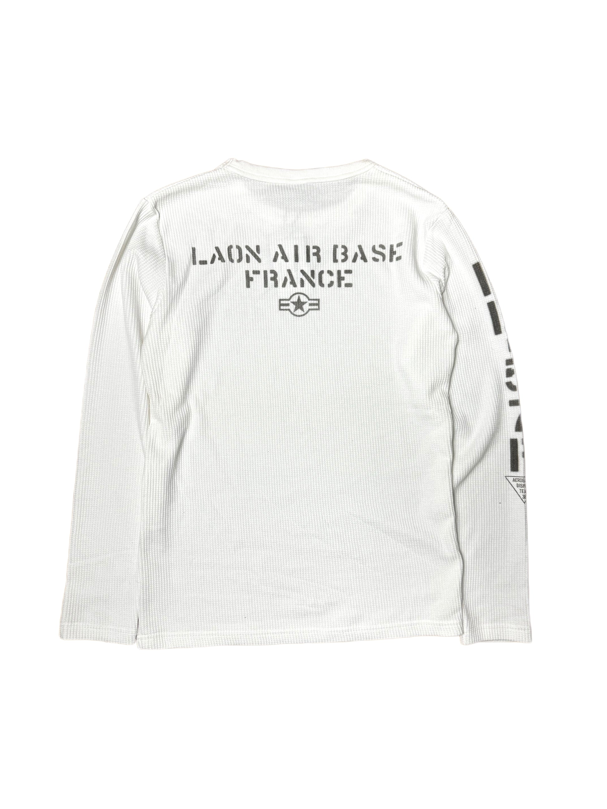 Avirex White Waffle USAF Long Sleeve