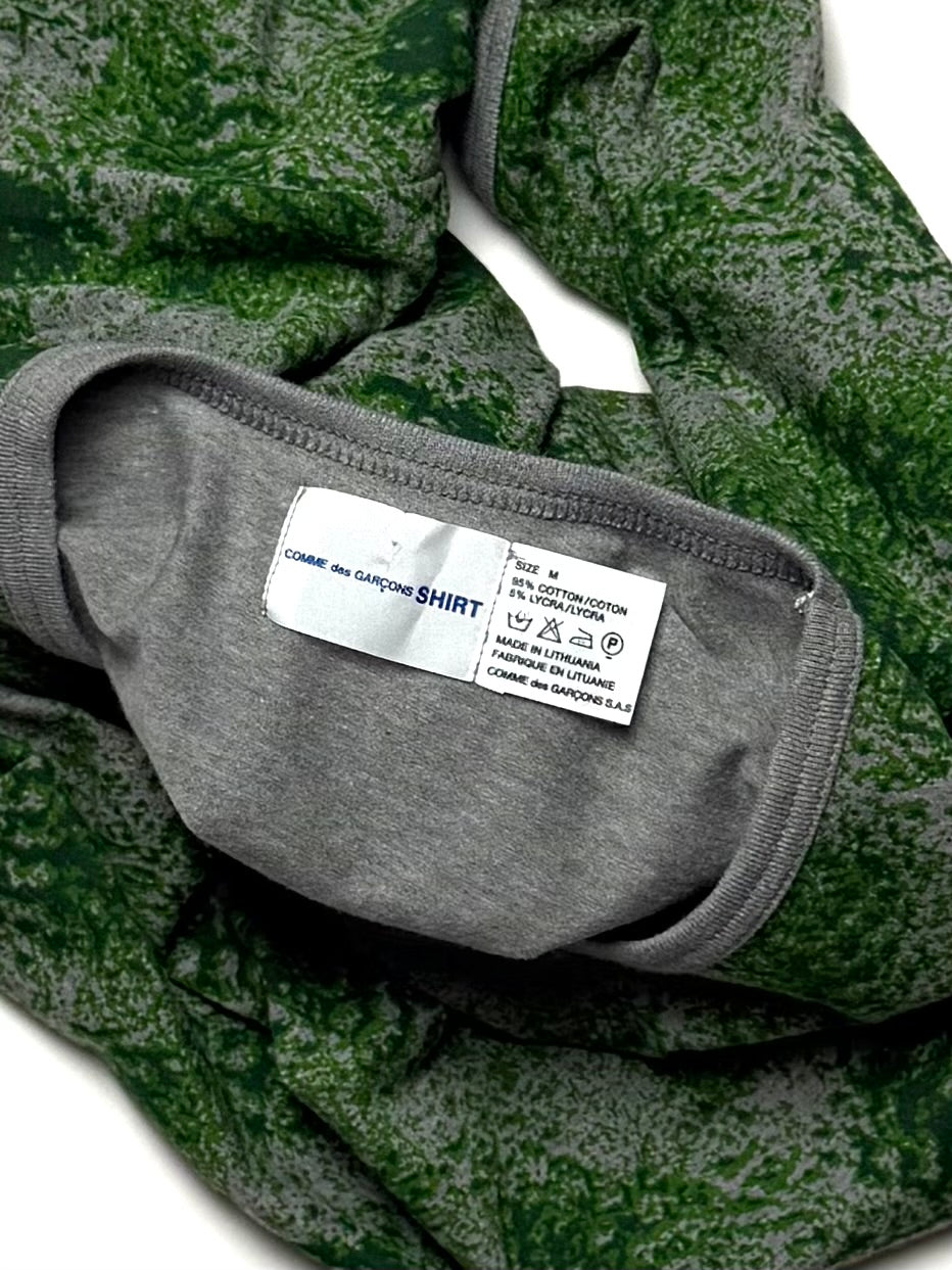 COMME DES GARCONS Shirt Polka Dot Moss Green Tee