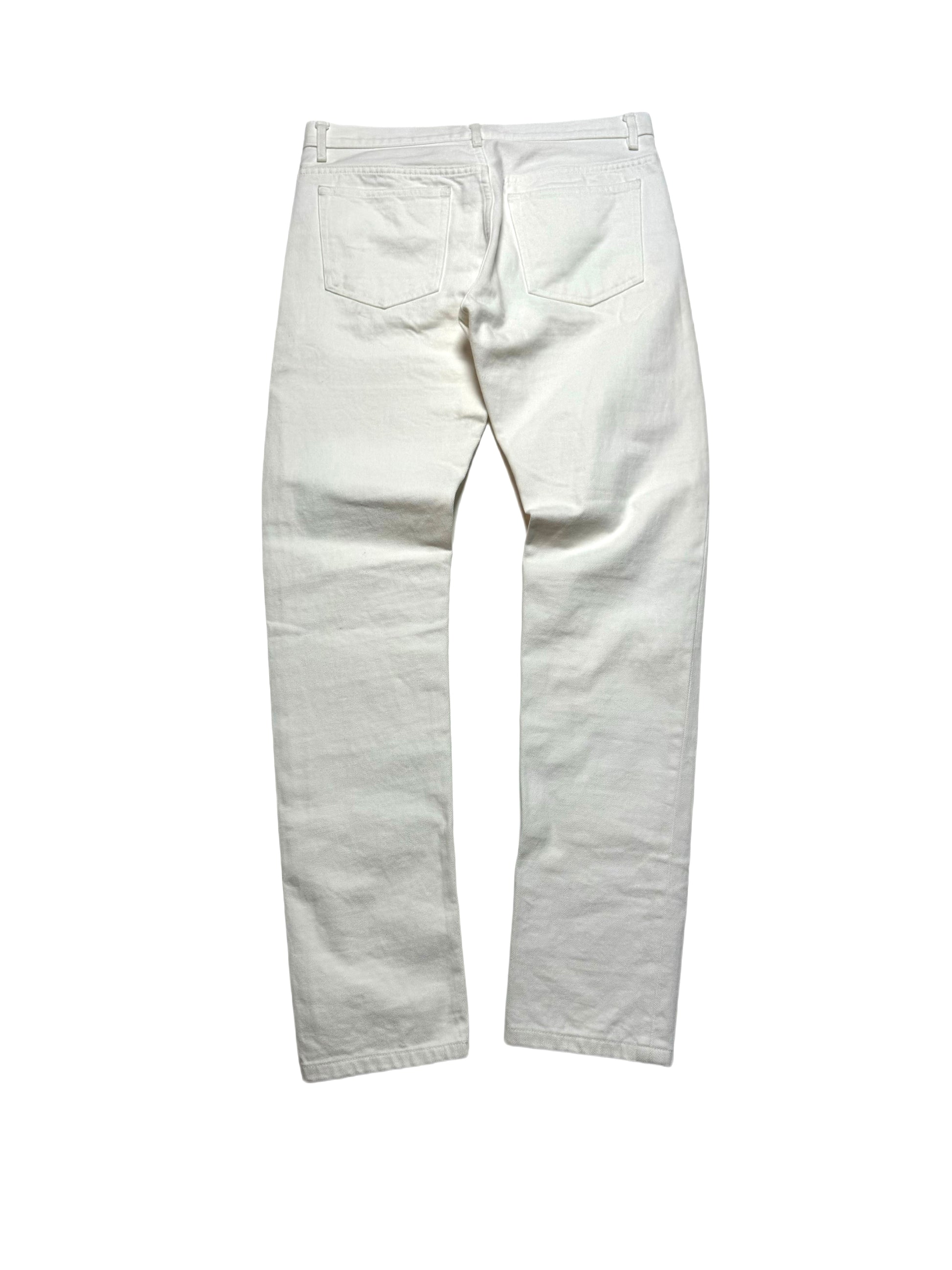A.P.C. White Denim Slim Jean