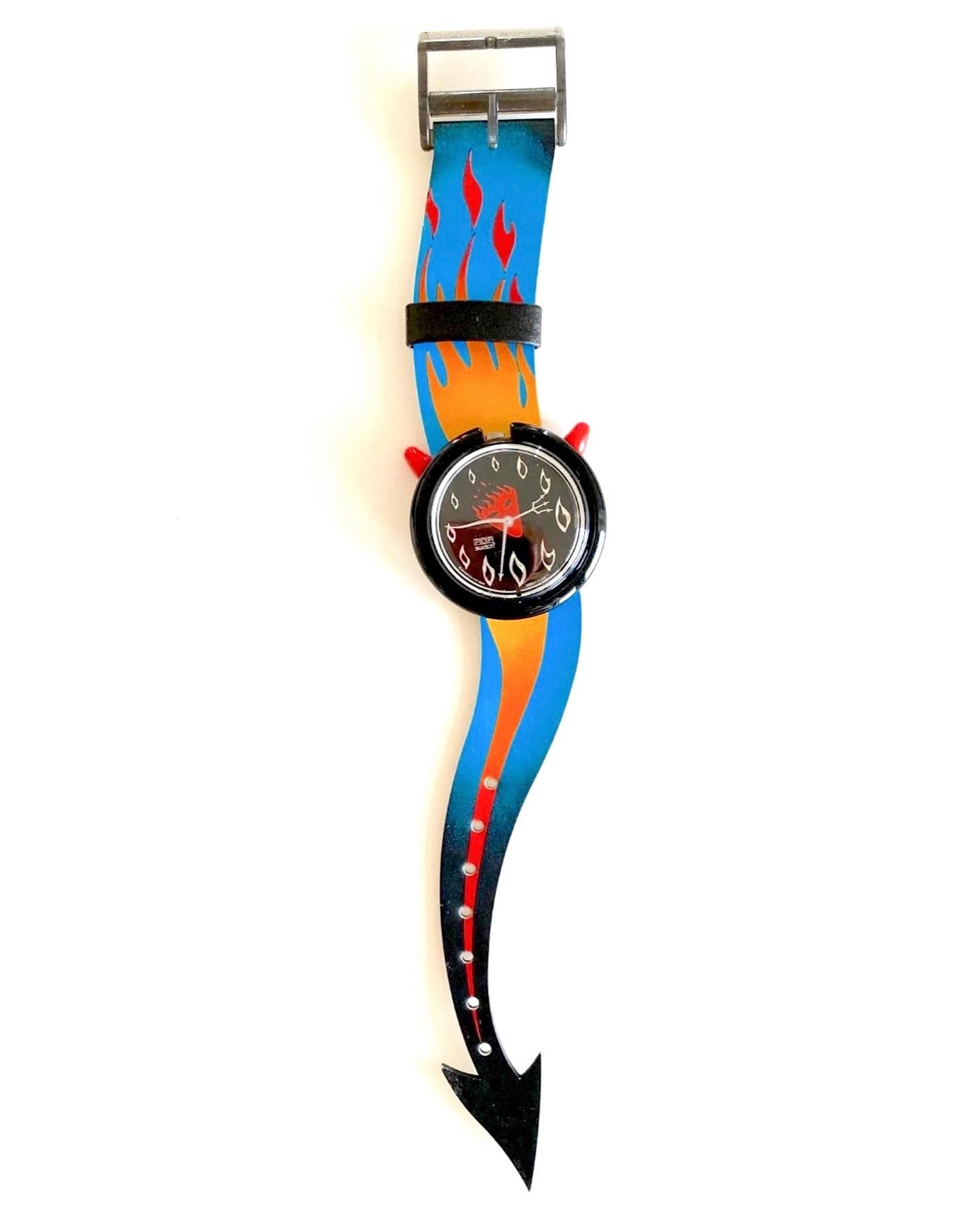 Swatch 1994 "Hot Stuff" Halloween Flame Watch