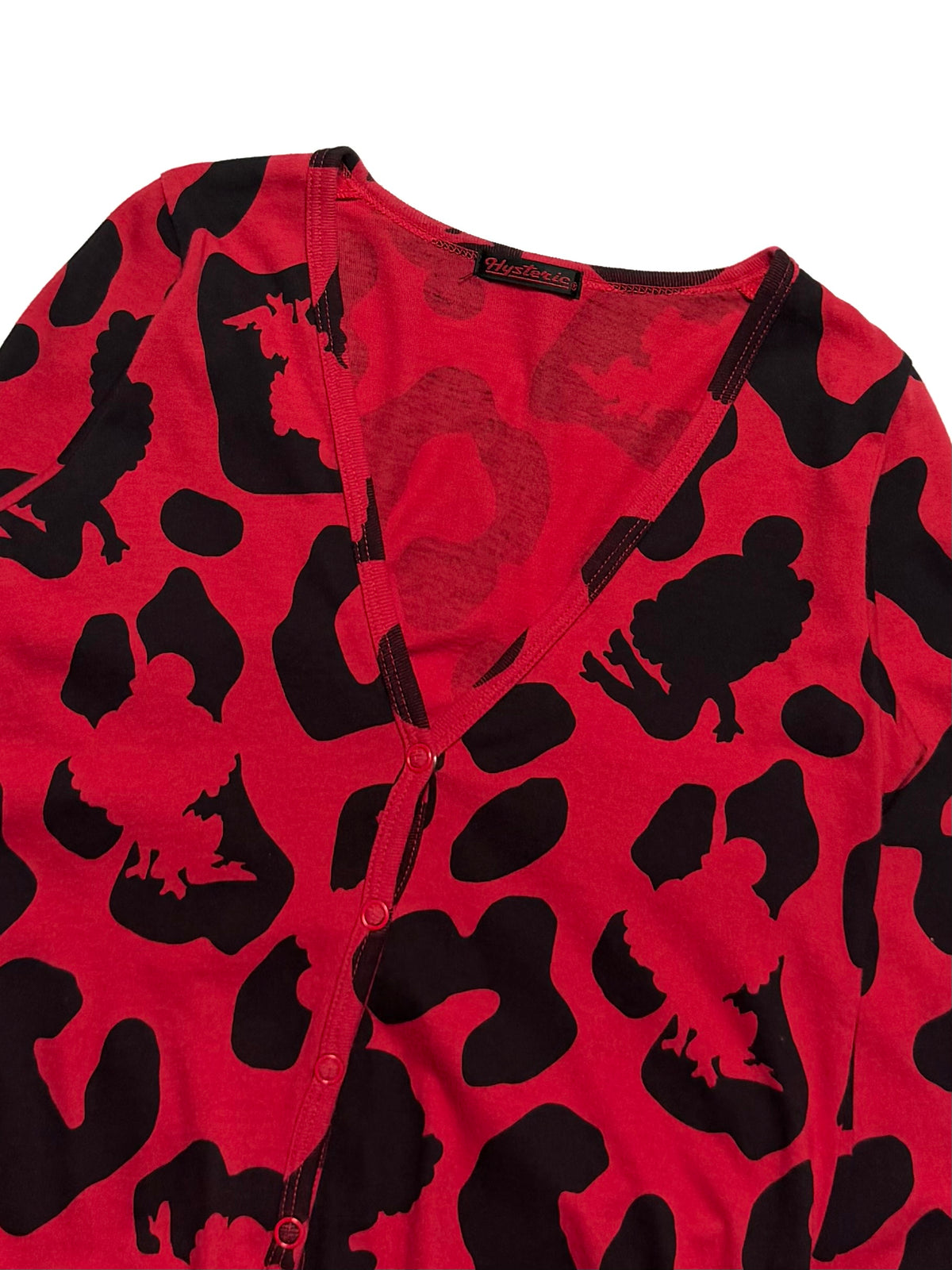 Hysteric Glamour Red Leopard Cardigan