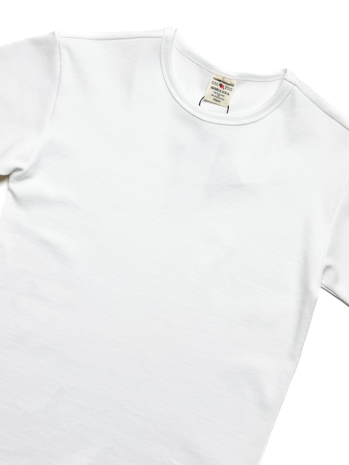 AVIREX Around Neck Rib T shirt