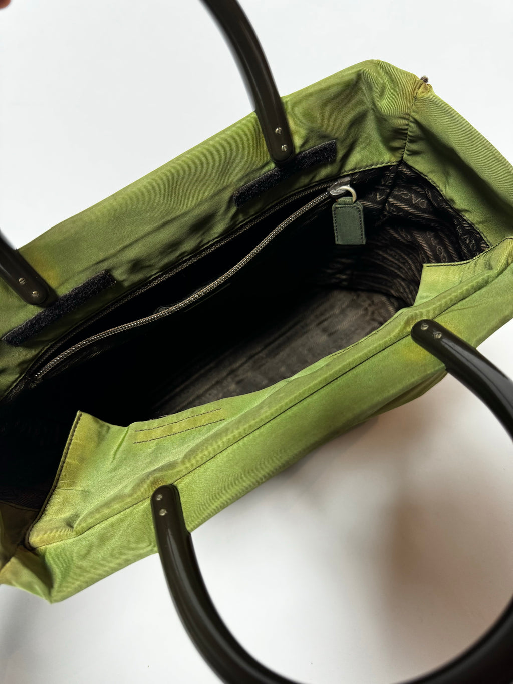 PRADA Vintage Green Tote Bag