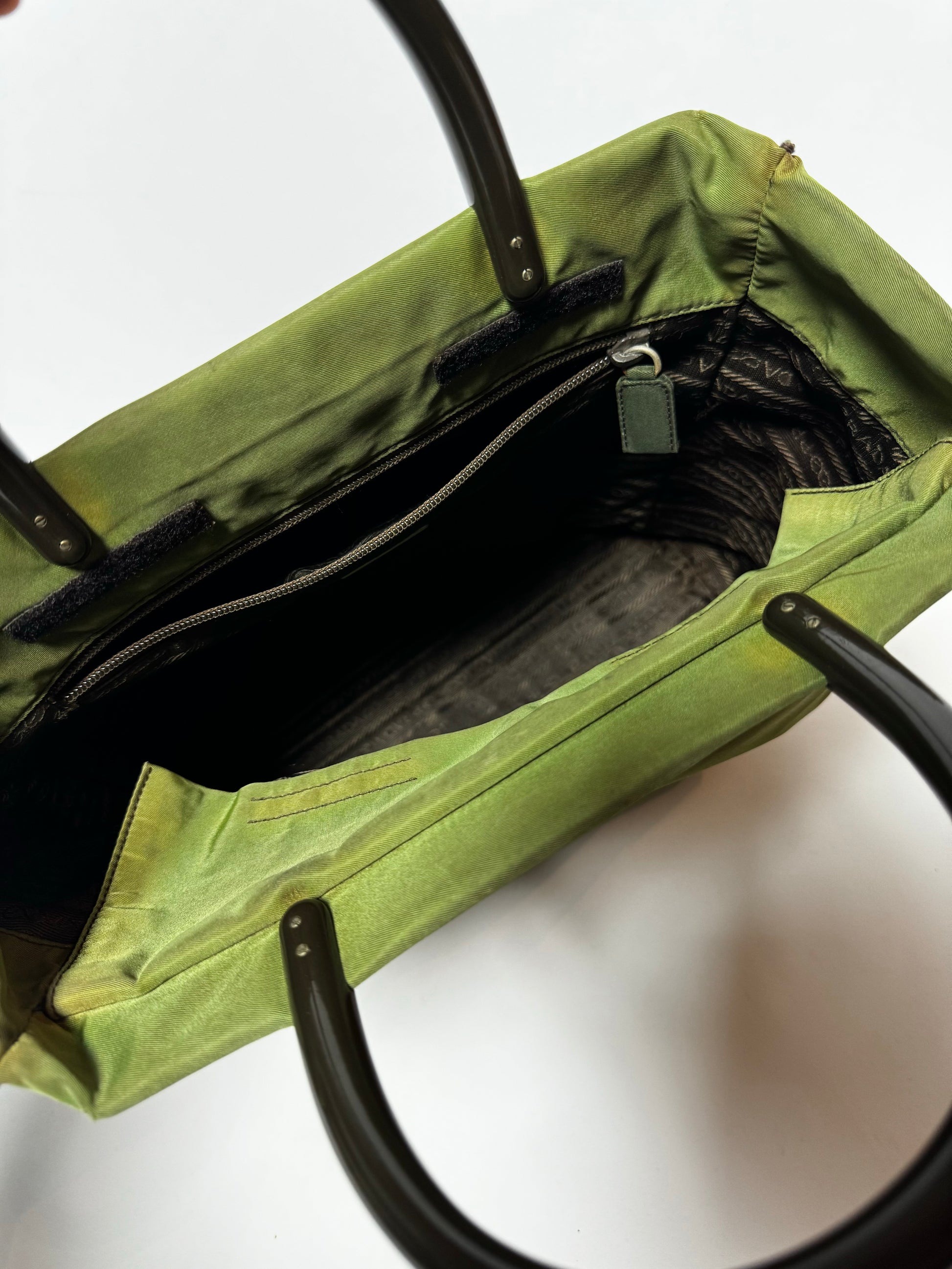 PRADA Vintage Green Tote Bag