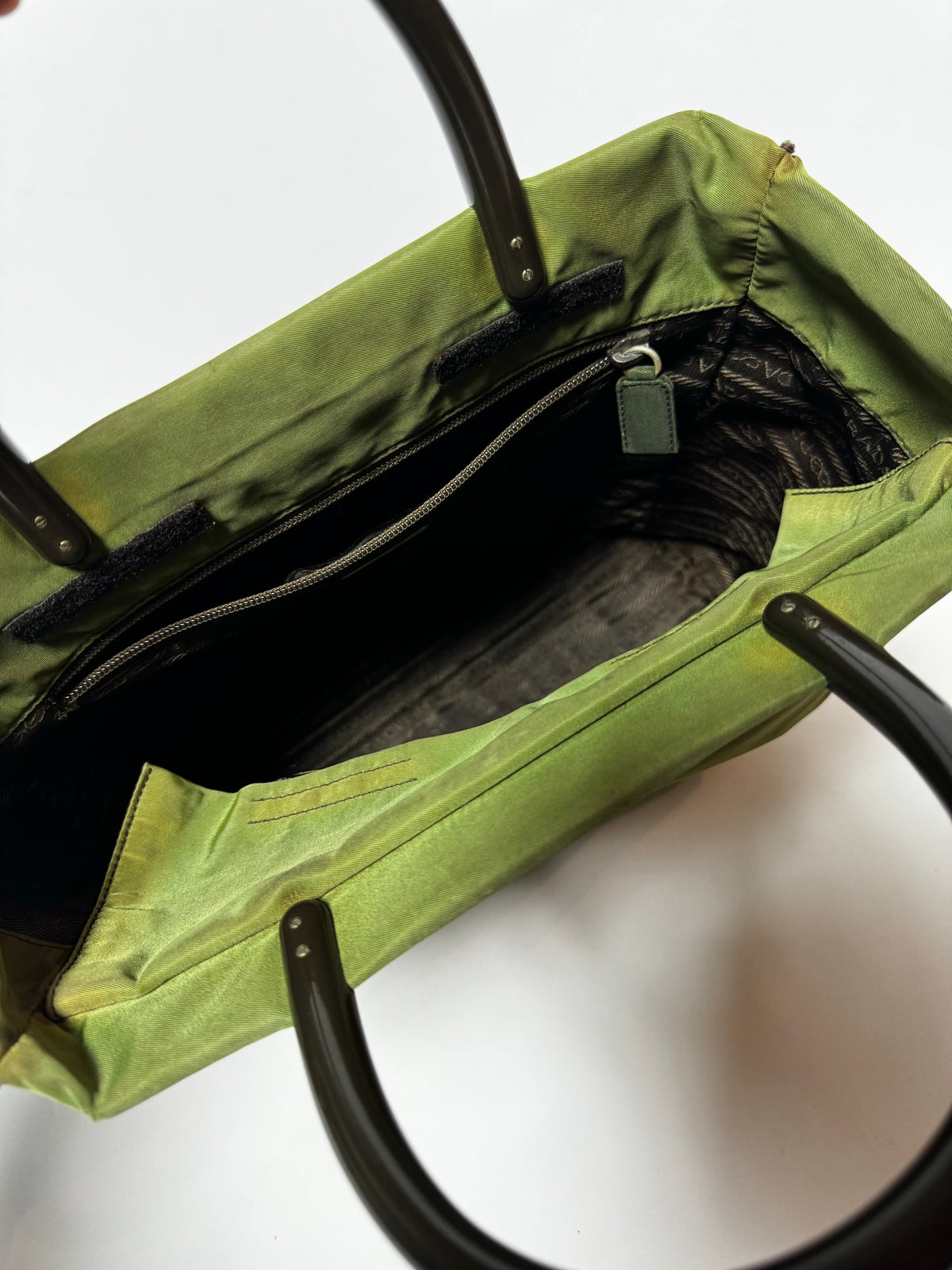 PRADA Vintage Green Tote Bag