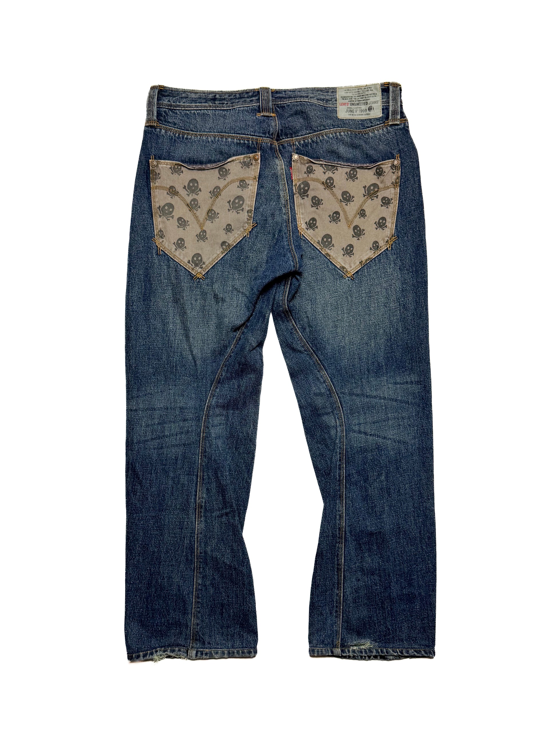 LEVIS ENGINEERED Skull Denim Jeans 90s