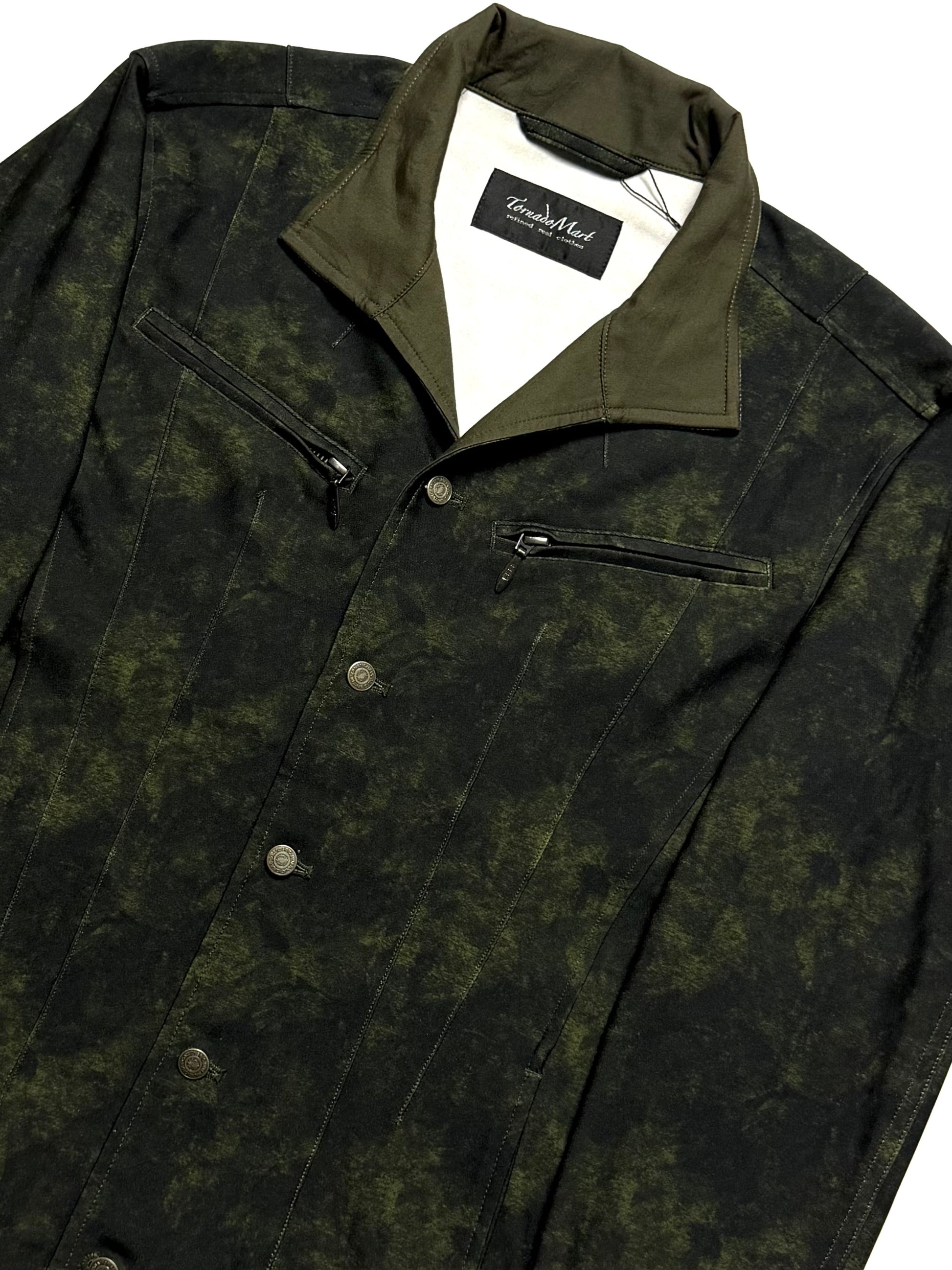 TORNADO MART Floral Long Sleeve Shirt Jacket