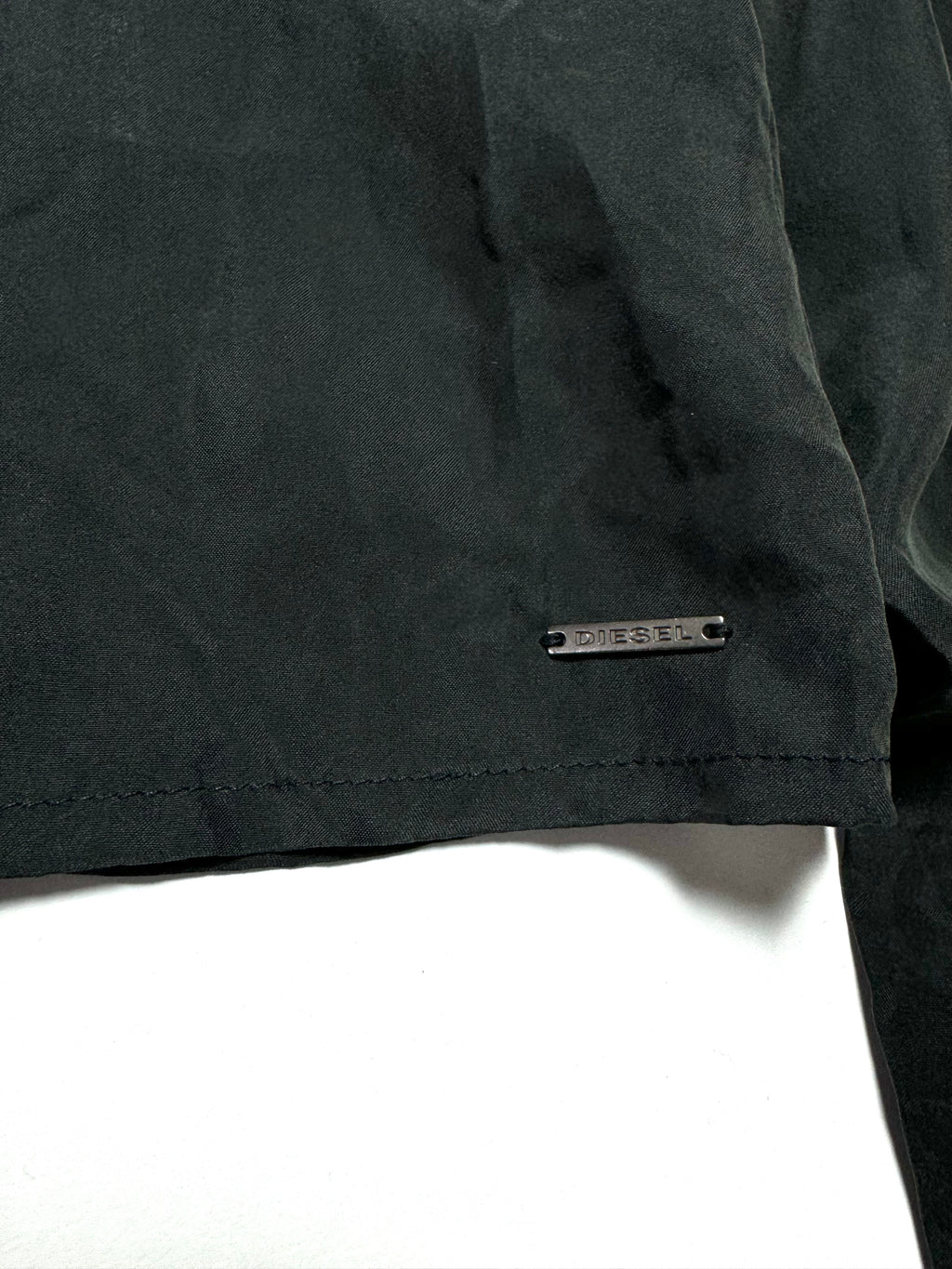 Diesel Black Asymmetrical Collar Shirt