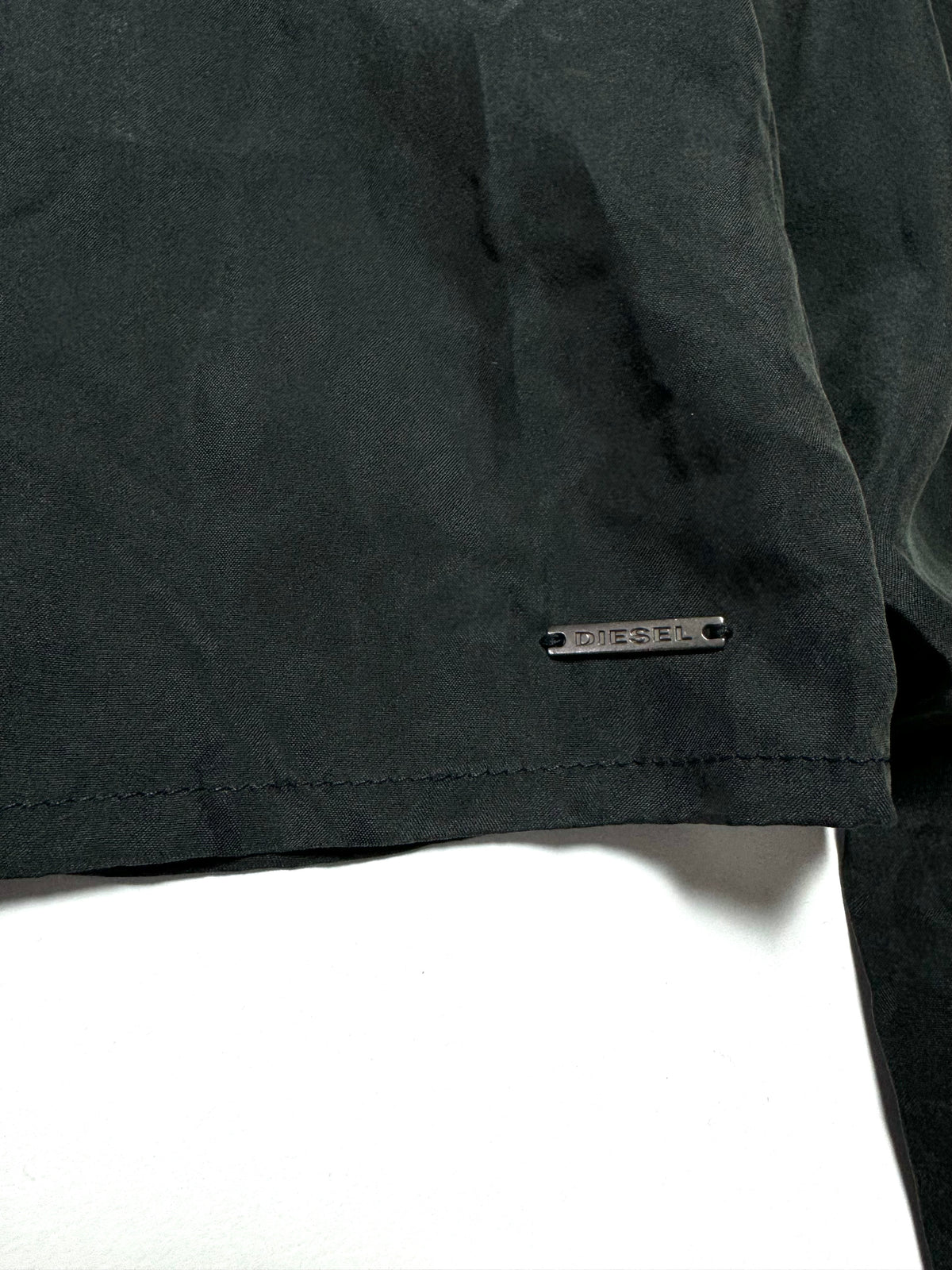 Diesel Black Asymmetrical Collar Shirt