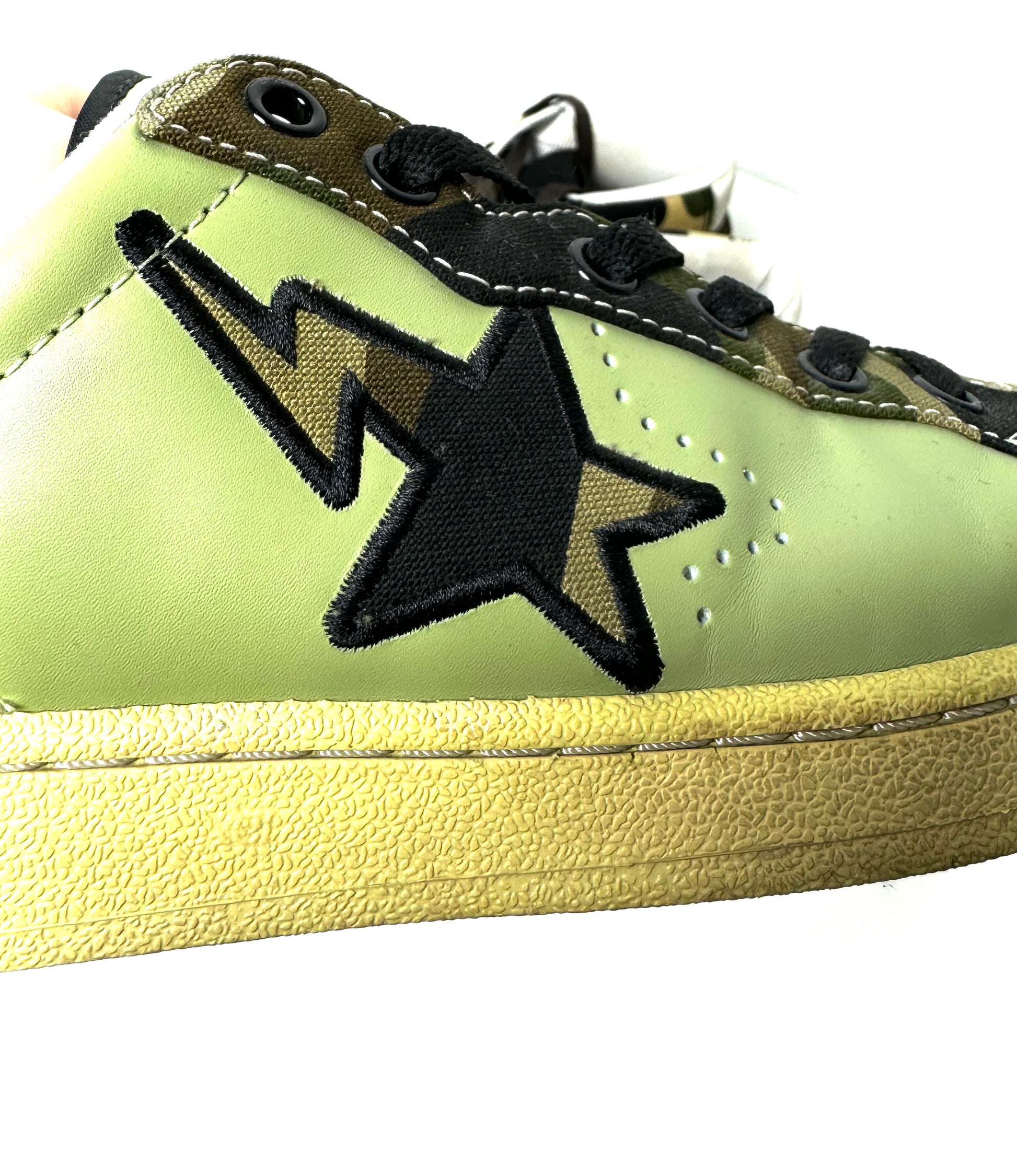 BAPE 2000s Camo Leather Skullsta