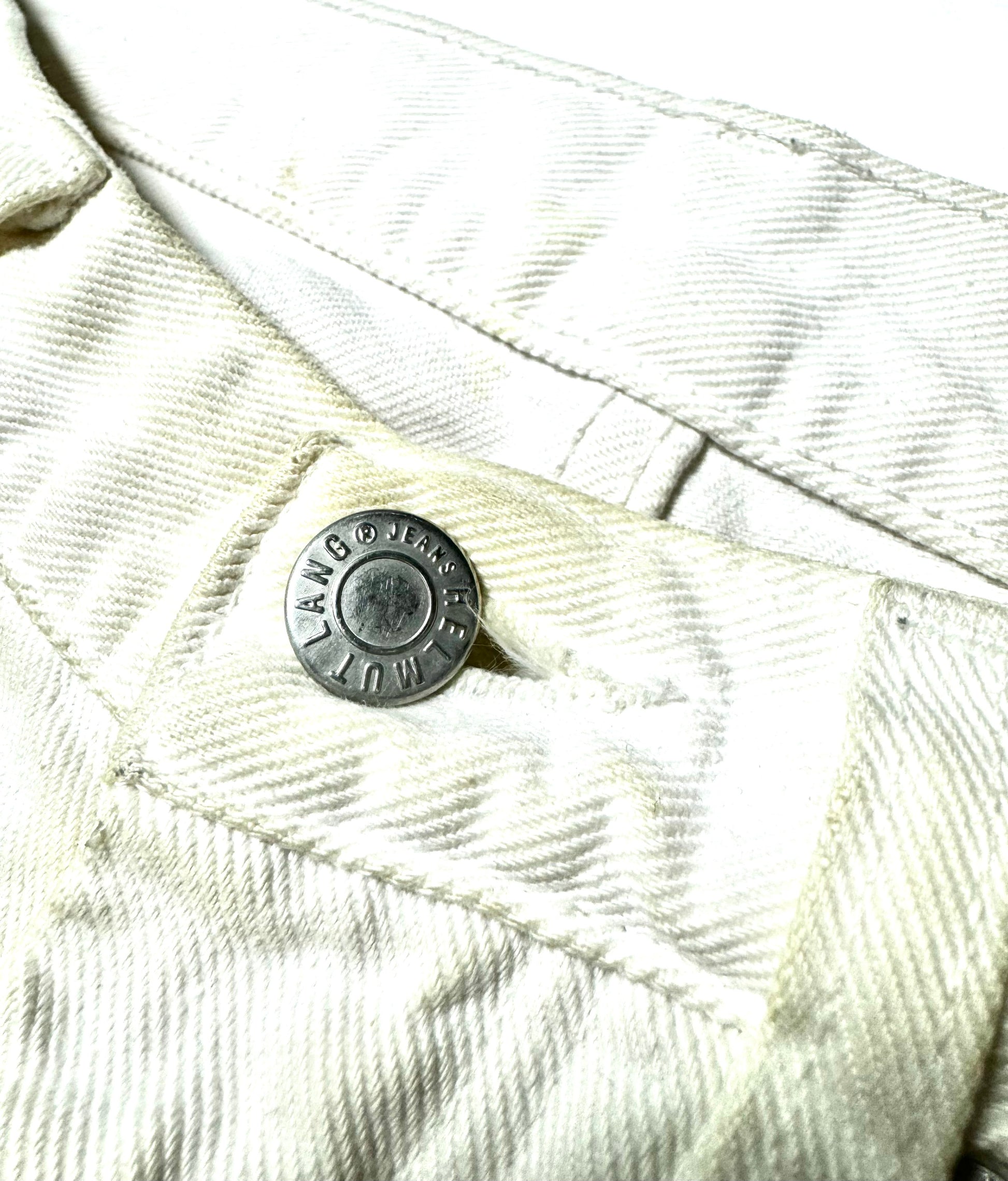 Helmut Lang White Painter Pant