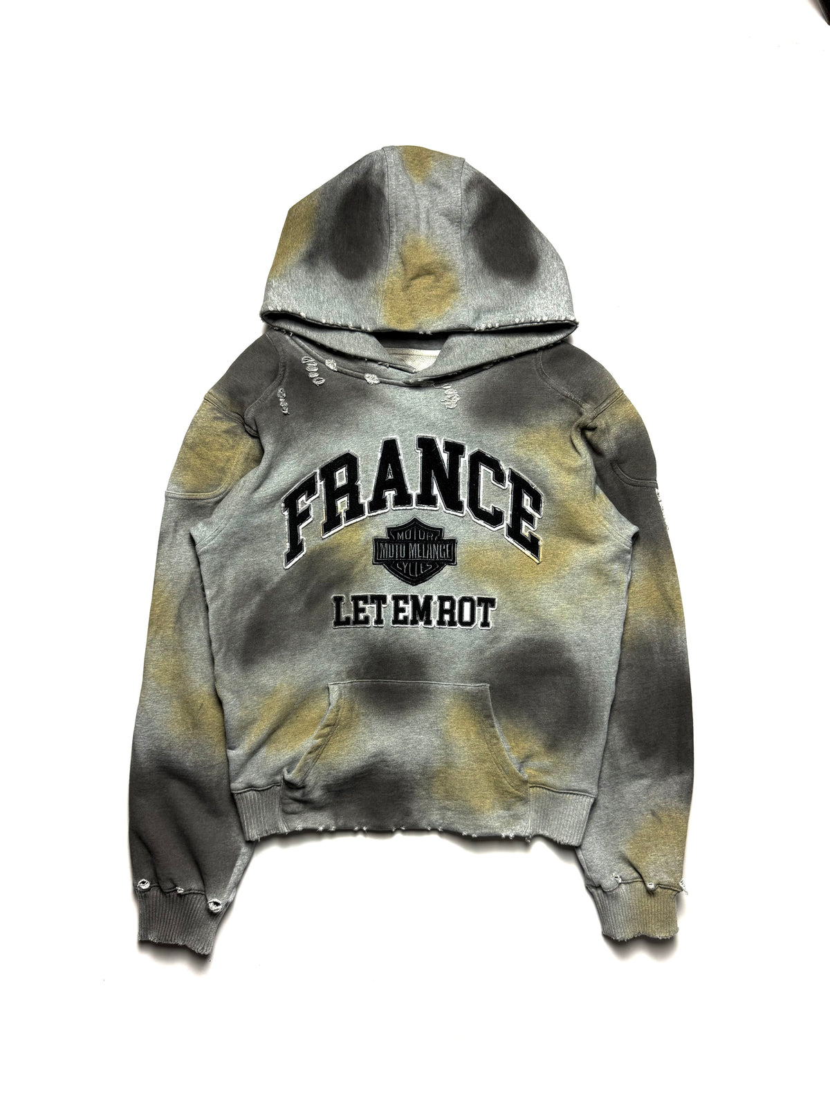 MISERE MODERNE France Moto Biker Hoodie