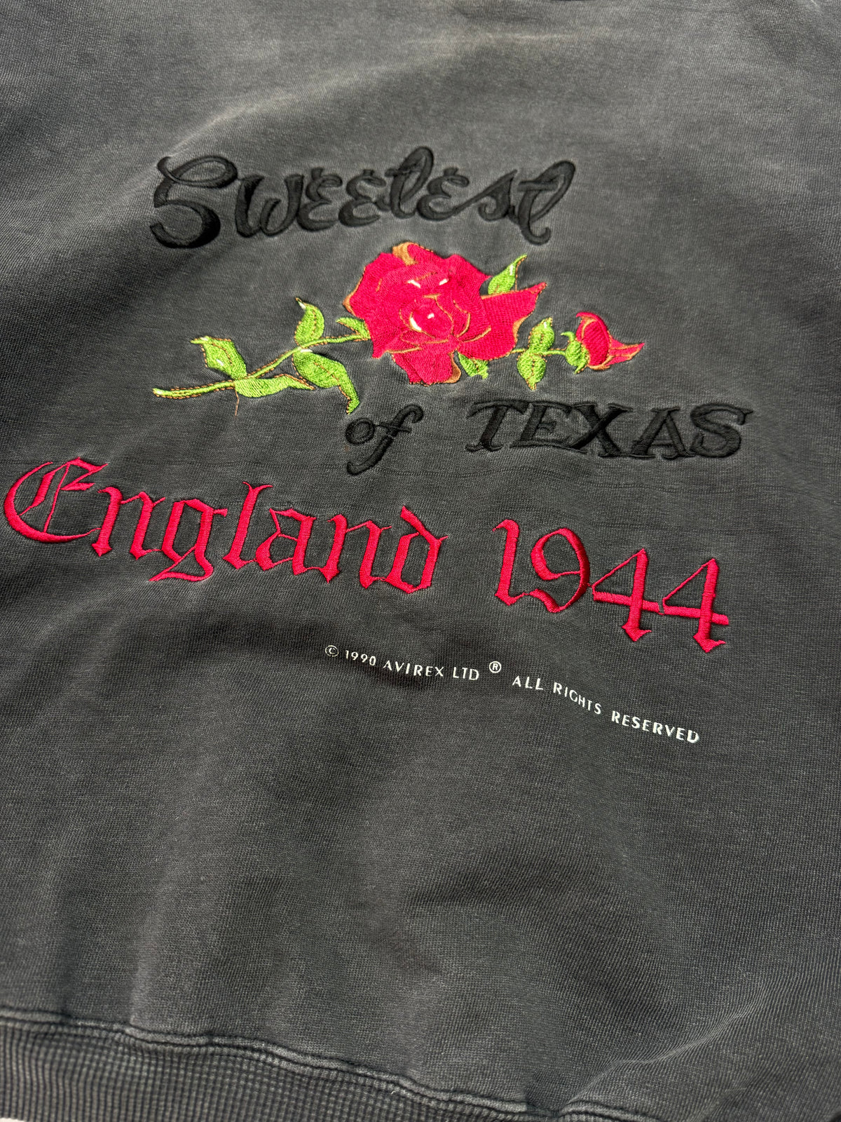 Avirex Texan Rose Crewneck 90s