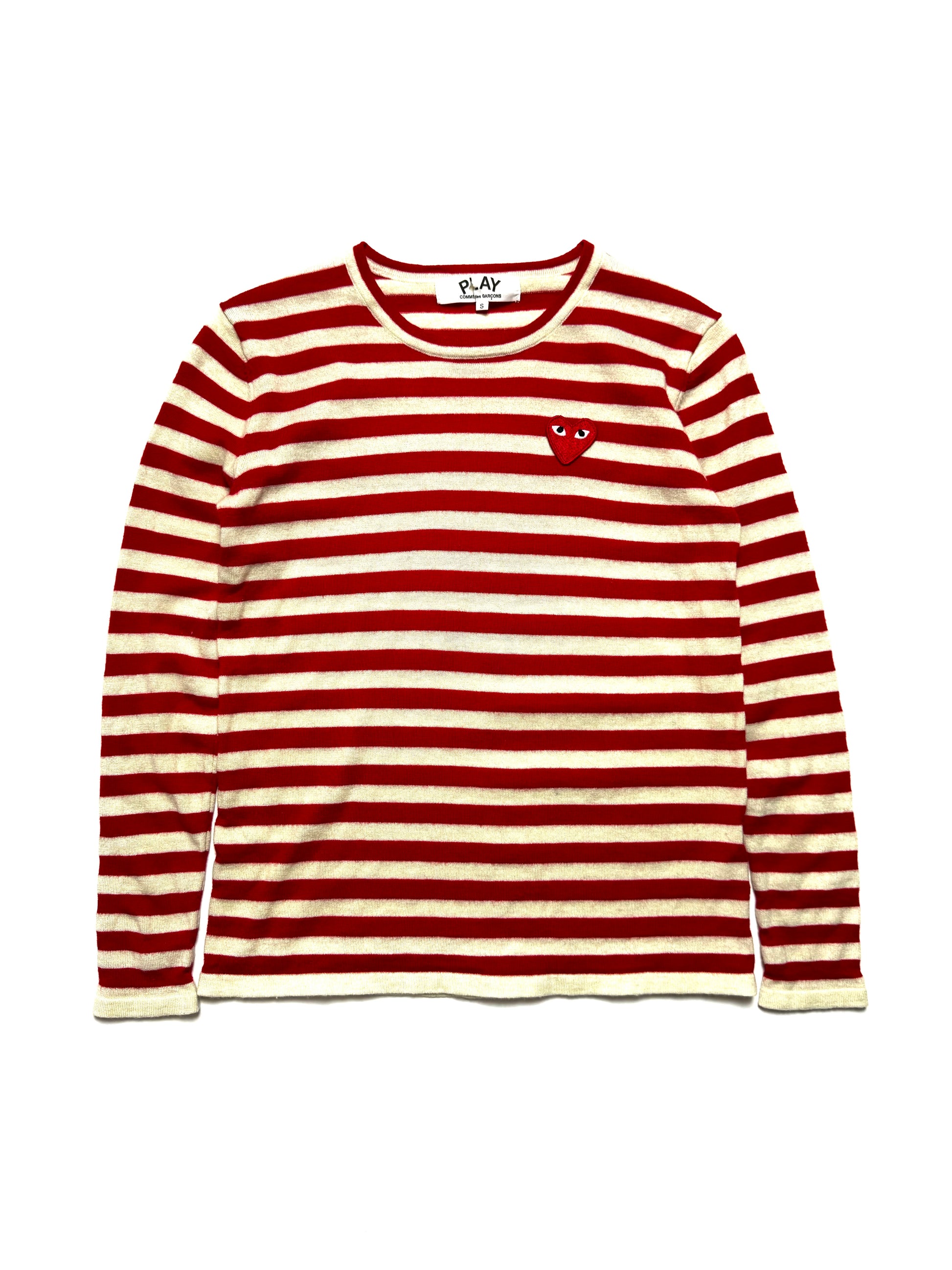 Comme des Garçons Play Red Stripe Long Sleeve Knit