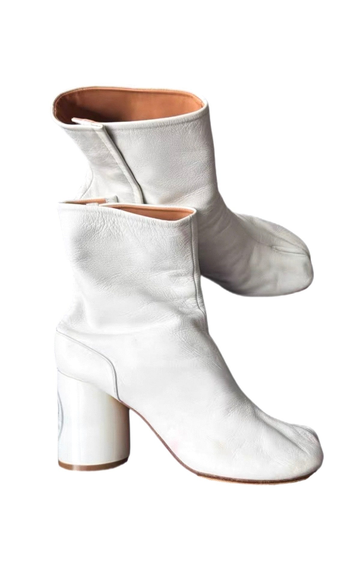 Maison Margiela Tabi White Leather Boot