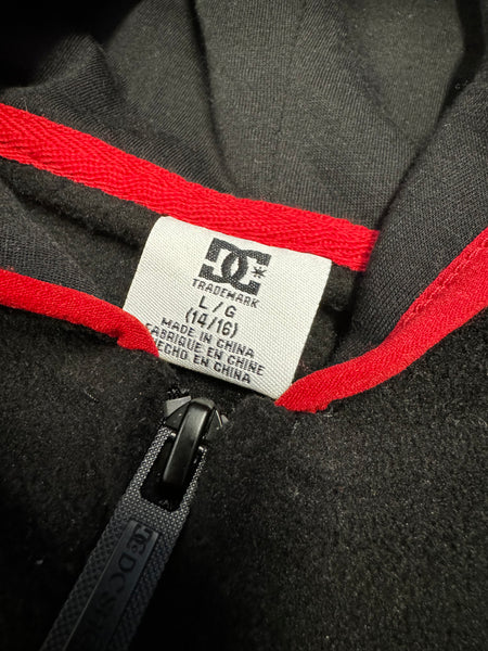 DC Black Red Zip Hoodie