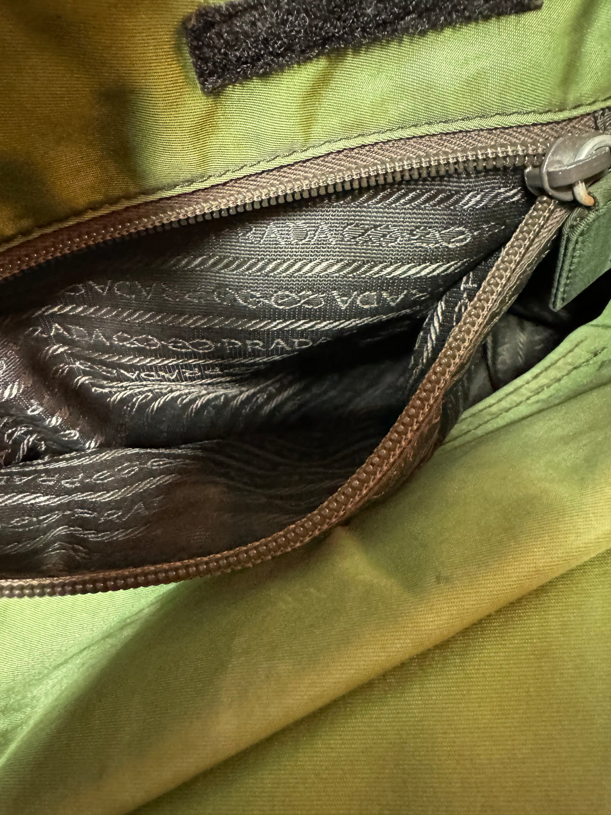 PRADA Vintage Green Tote Bag