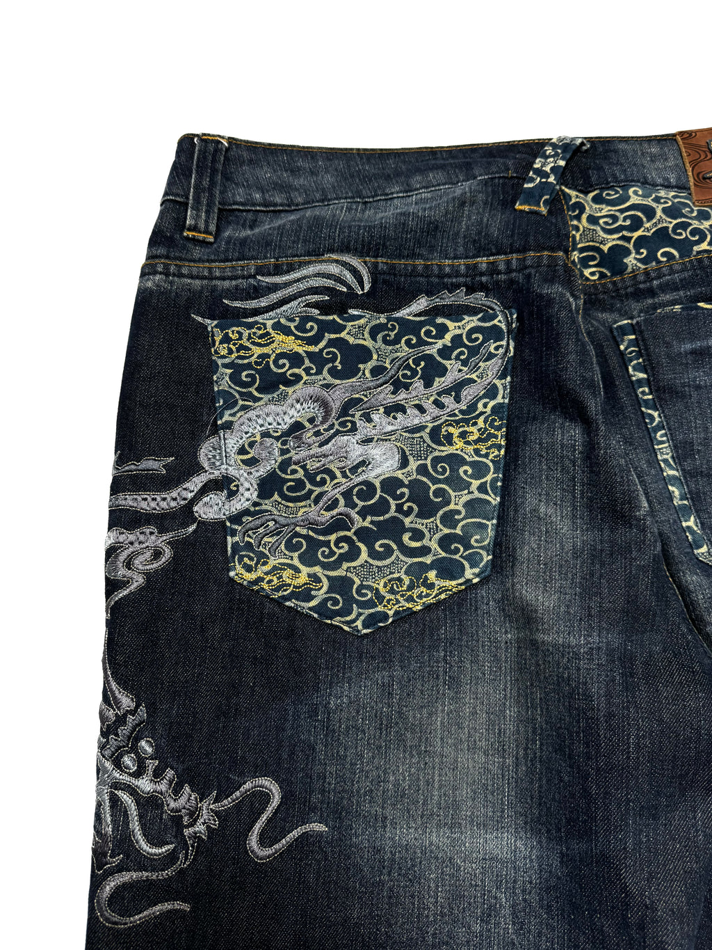 Big Train Y2K Japanese Washed Embroidery Denim Jean