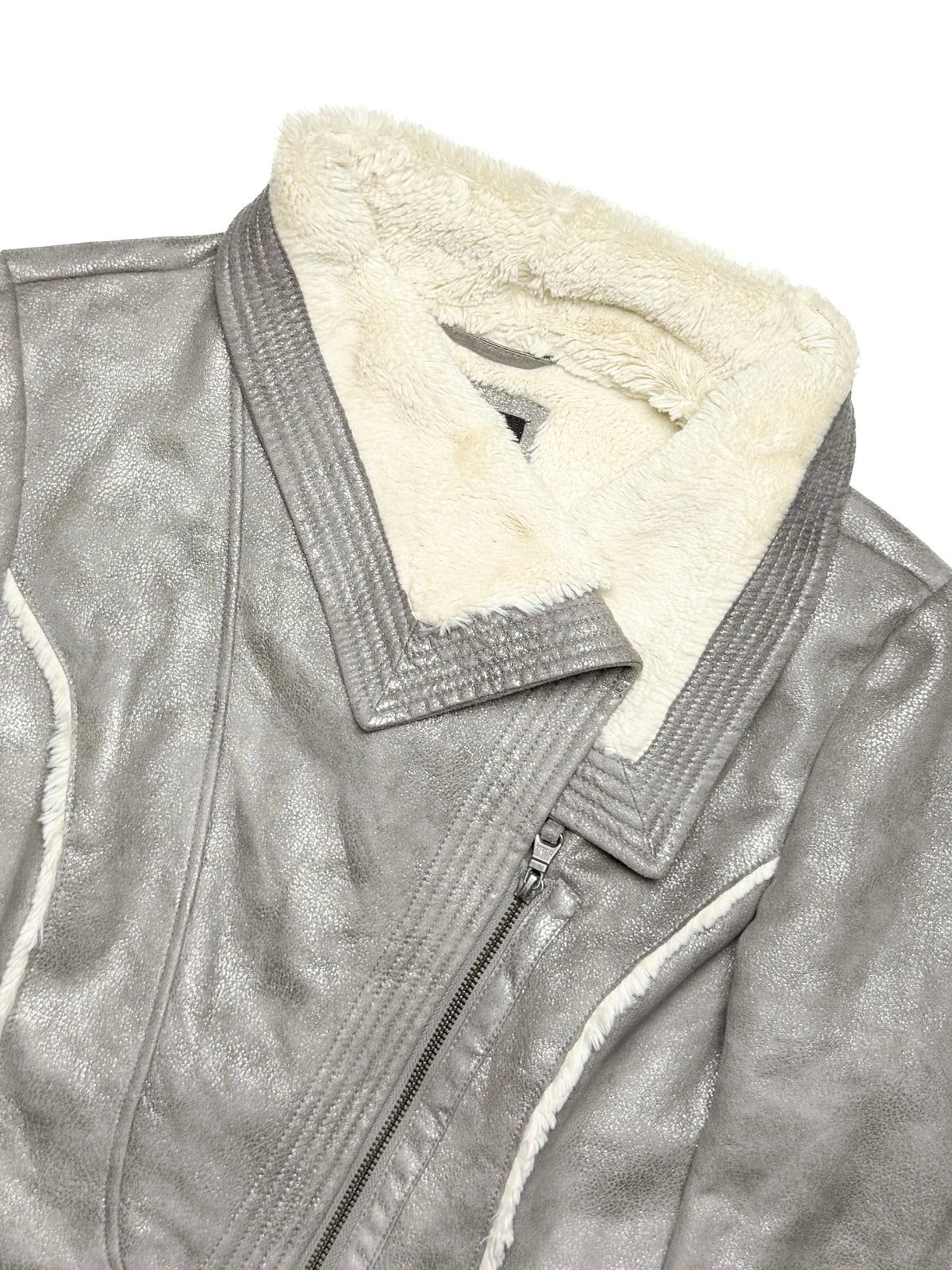 GUESS Fur Biker Jacket