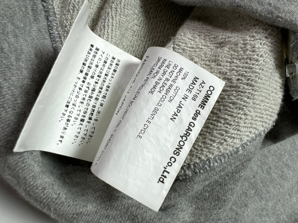 Comme des Garçons Play Grey Zip Hoodie