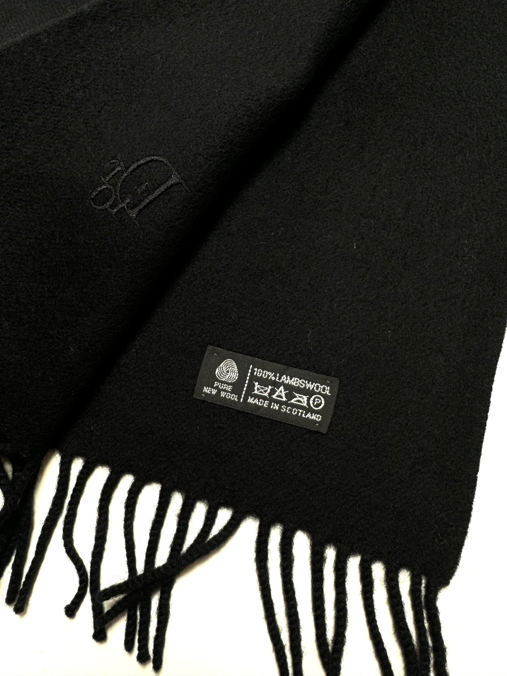 Christian Dior Vintage Black Scarf