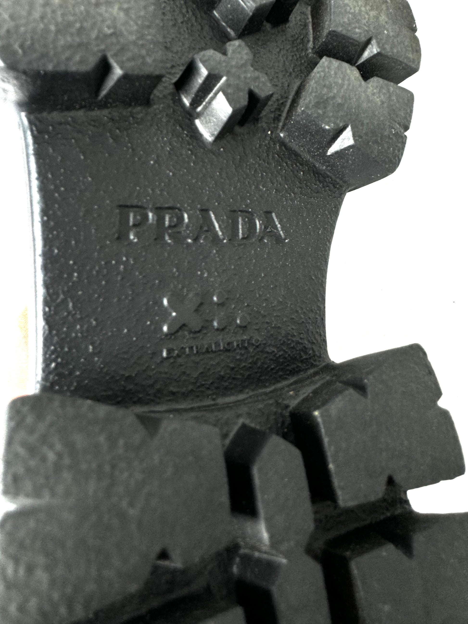 Prada Monolith Brushed Leather Loafer