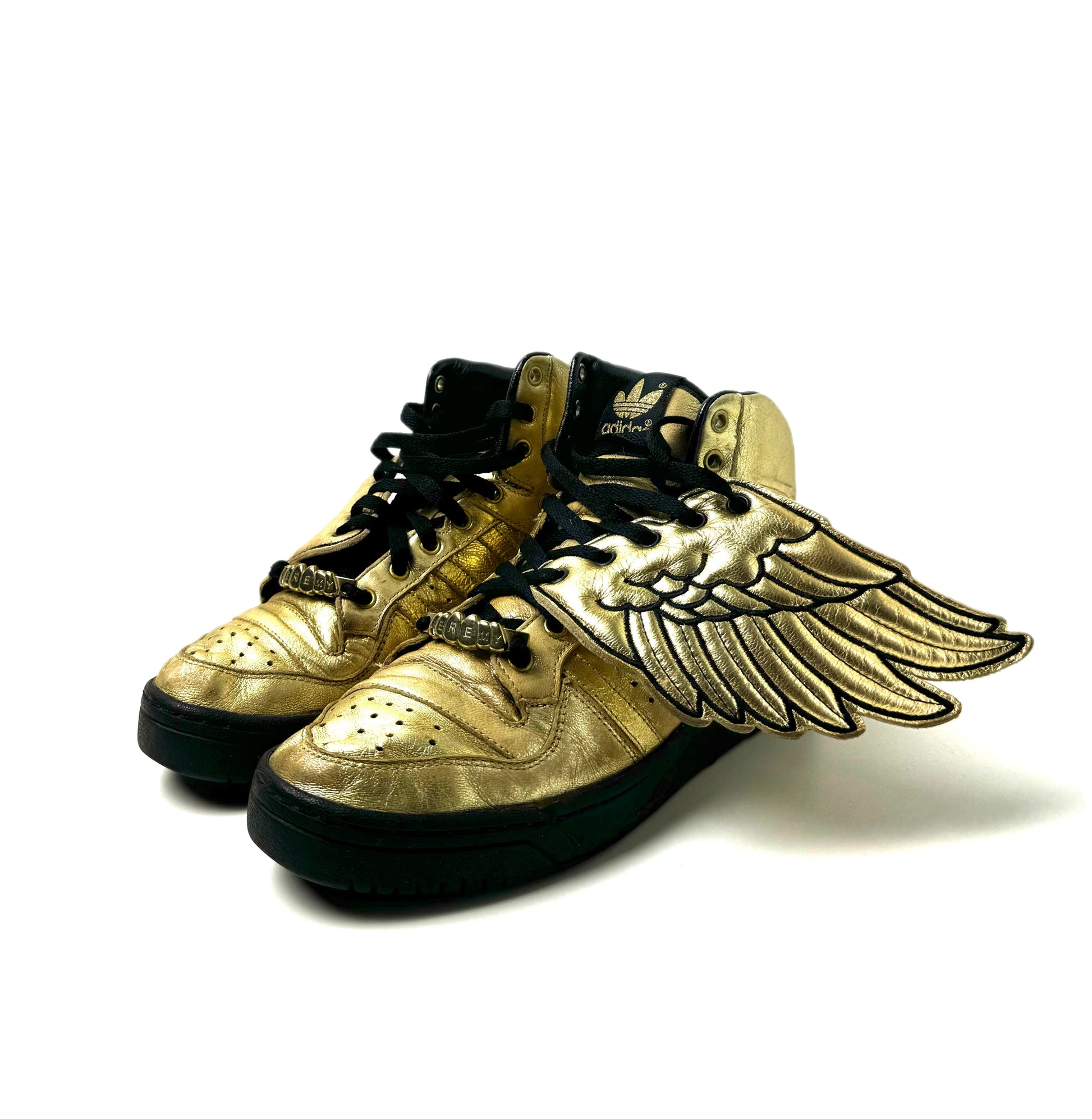 Jeremy Scott x Adidas Gold  Wing Shoe